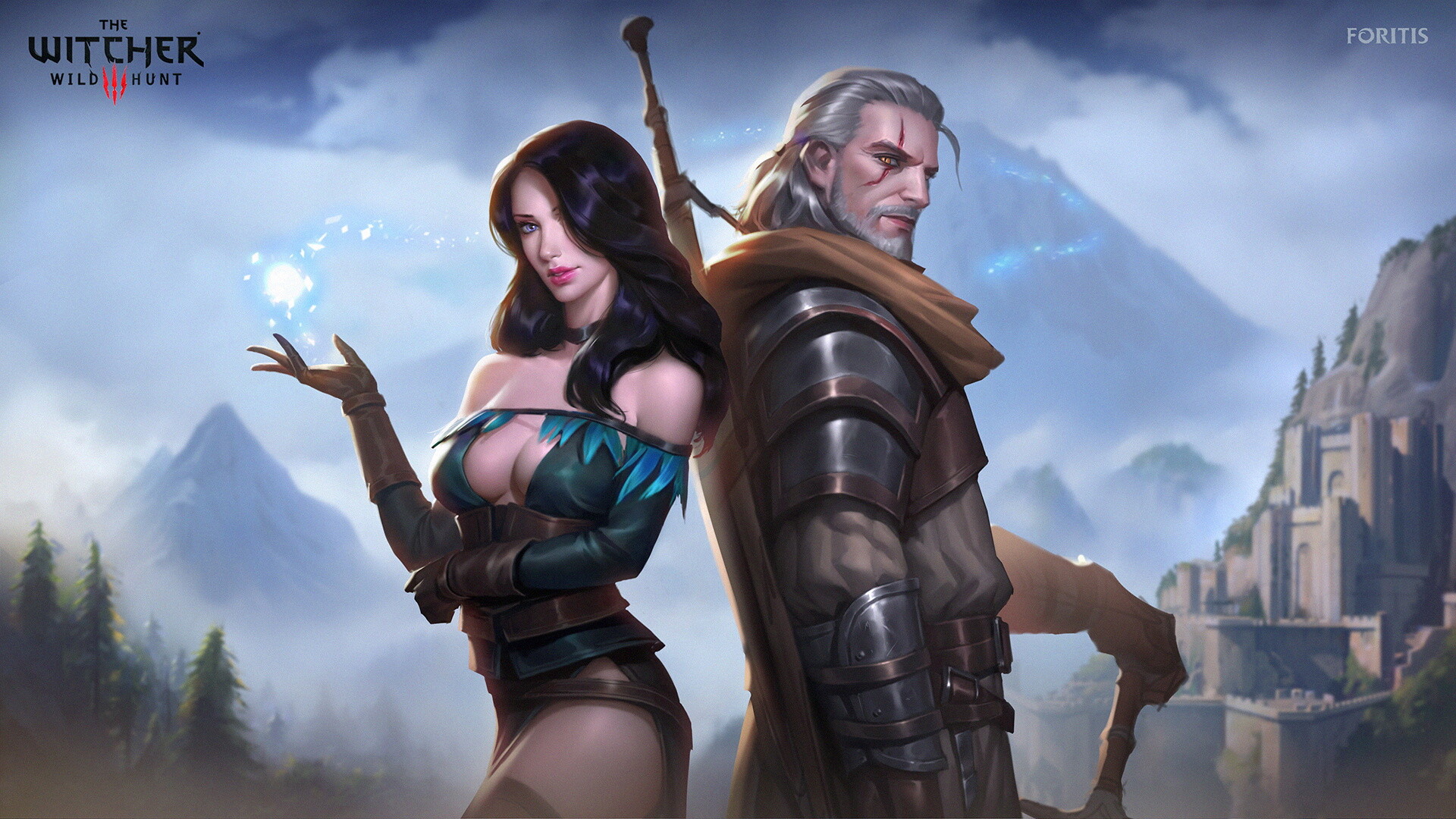 Geralt &Amp; Yennefer The Witcher Fanart Wallpapers