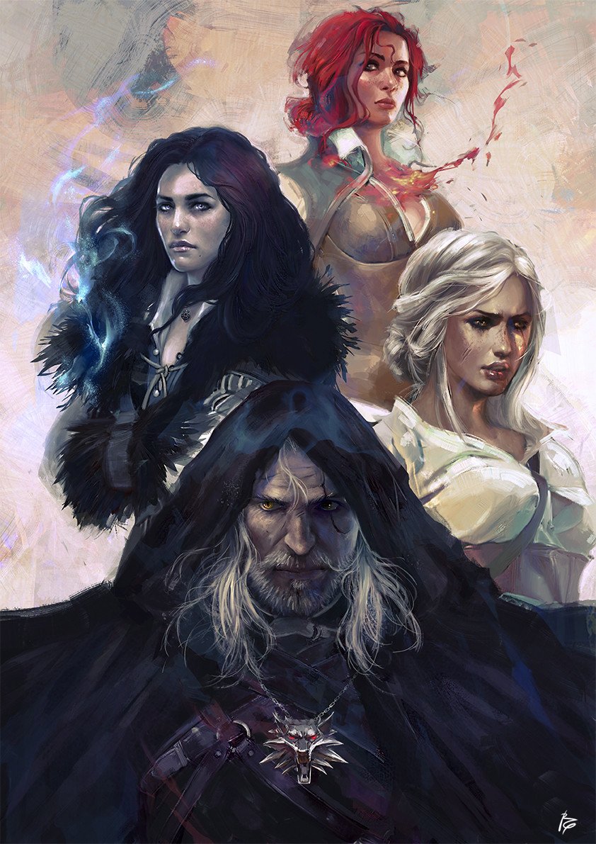 Geralt &Amp; Yennefer The Witcher Fanart Wallpapers