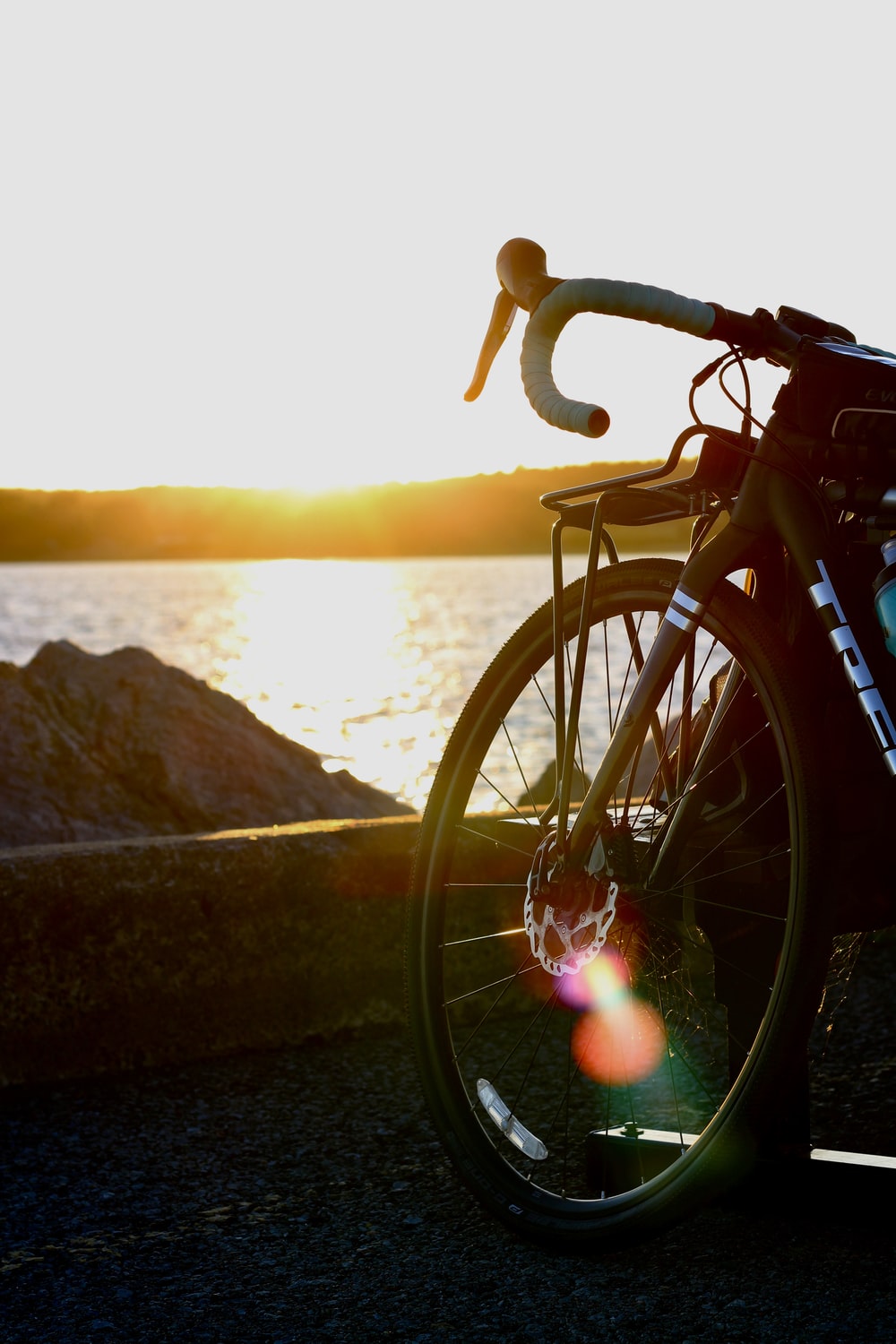 Girl Cycling Near Sea 4K Wallpapers