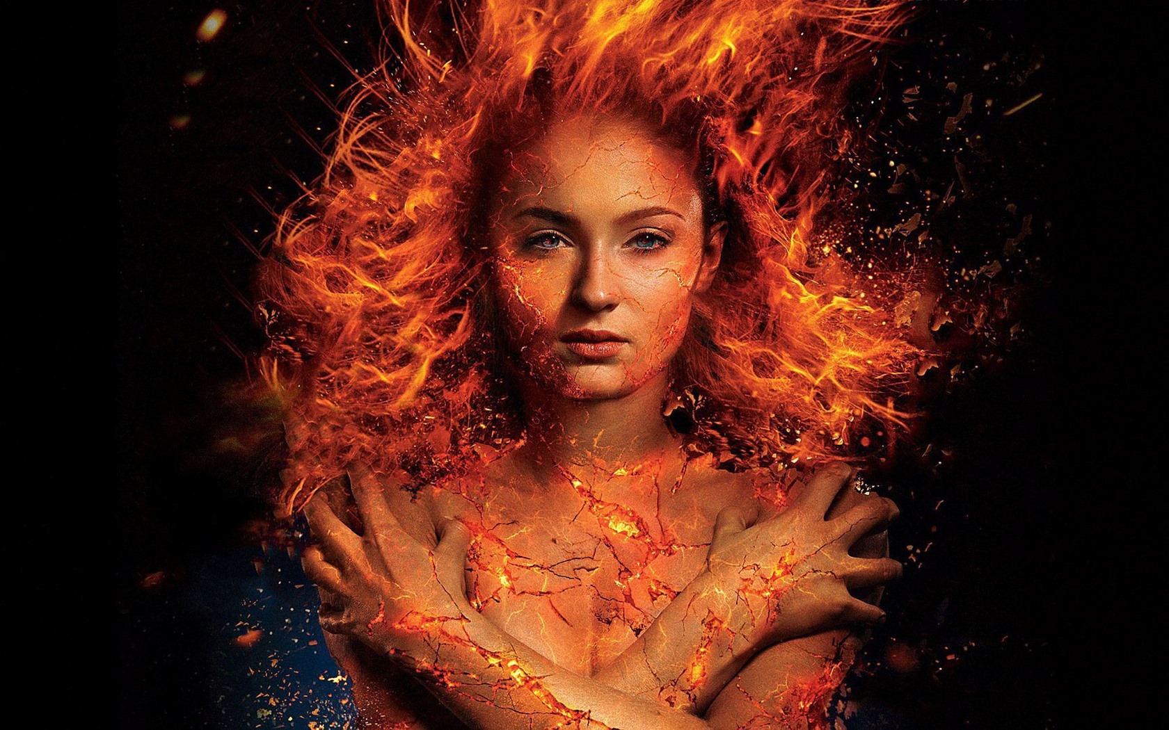 Girl In Flame Wallpapers