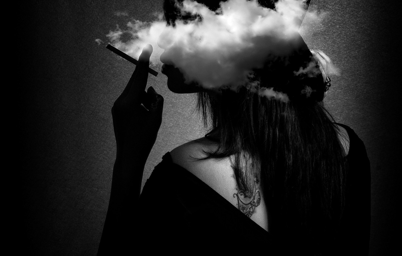 Girl Smoking Artwork Wallpapers