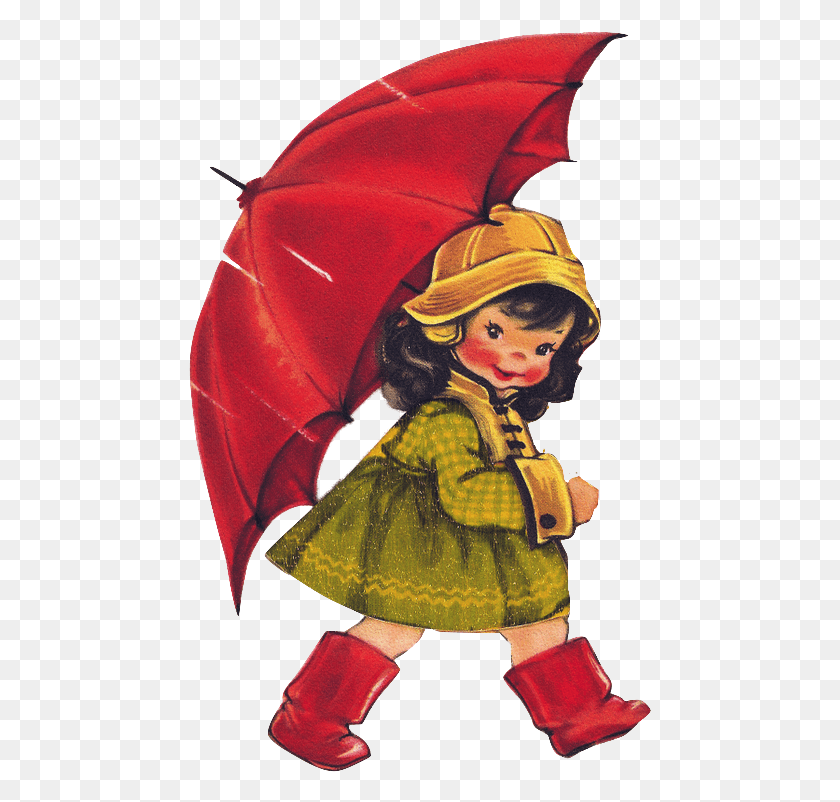 Girl With Helmet In Rain Retro Art Wallpapers