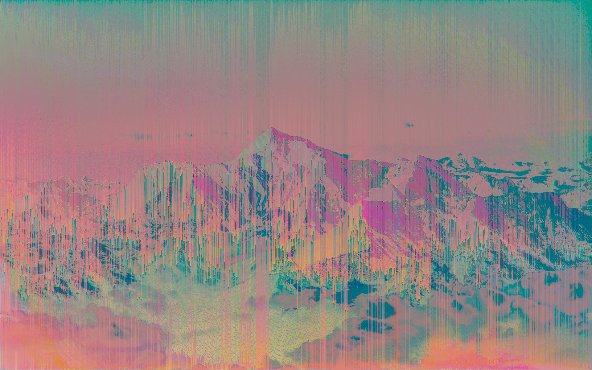 Glitchy Mountains Wallpapers