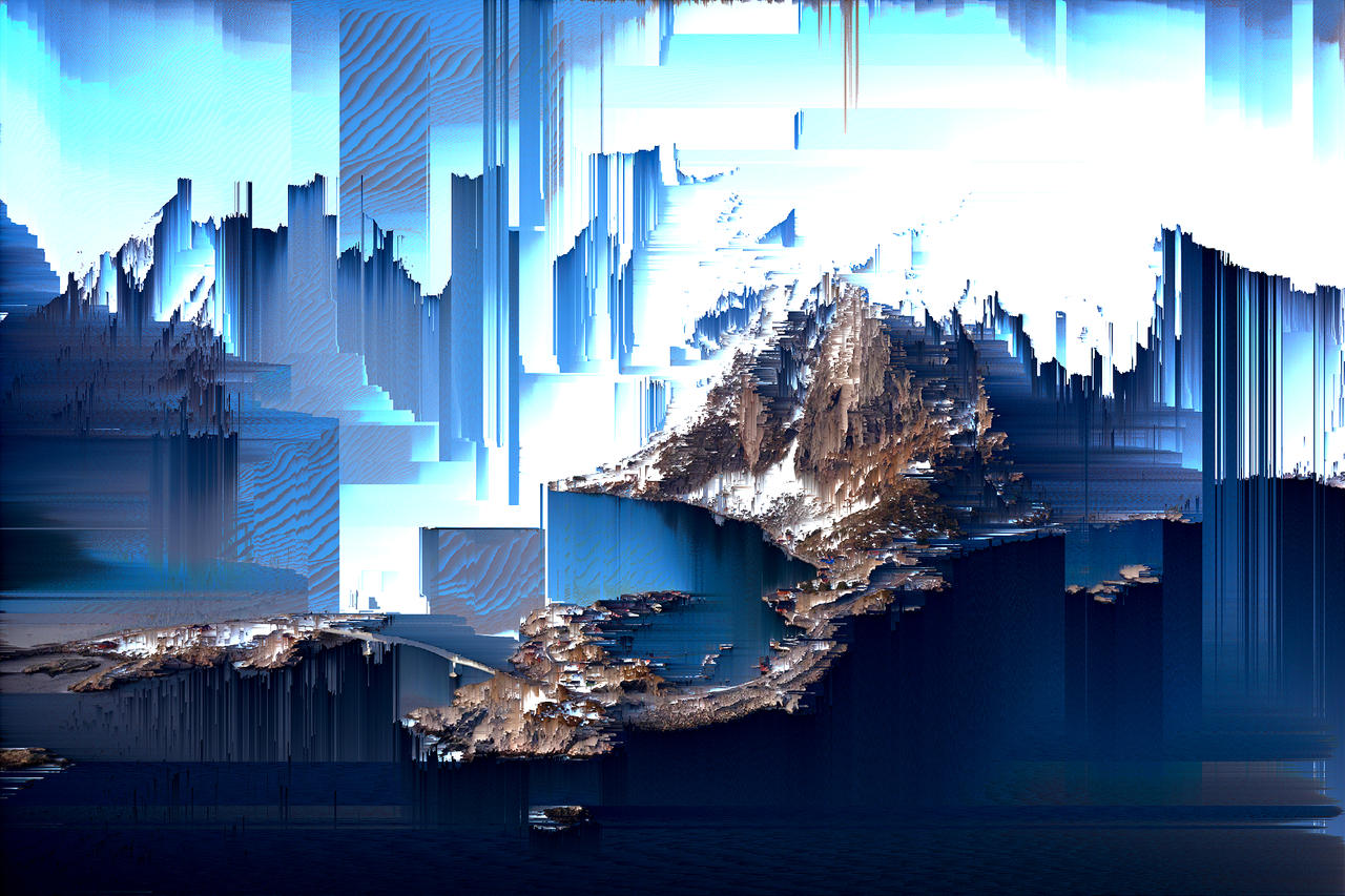 Glitchy Mountains Wallpapers