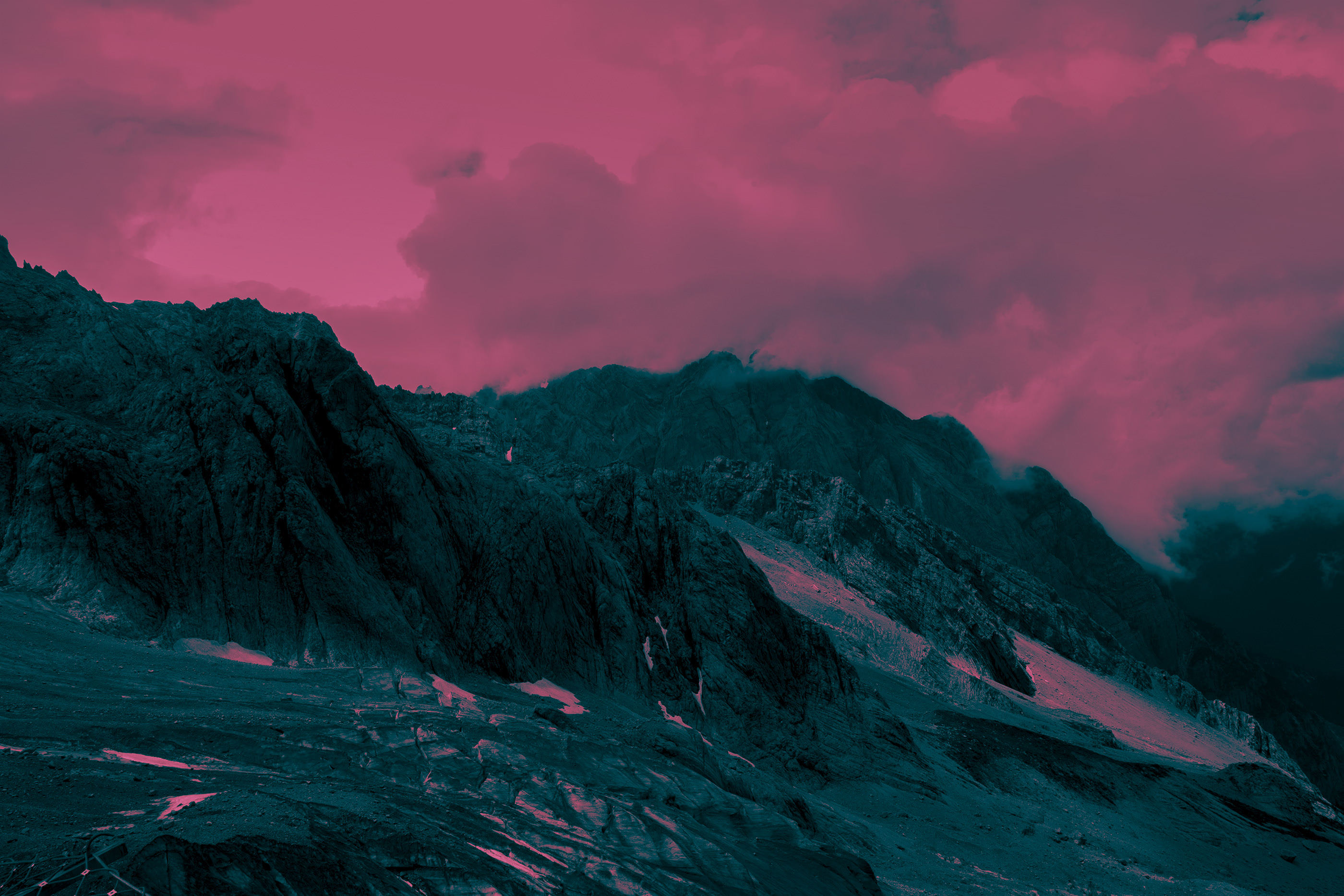 Glitchy Mountains Wallpapers