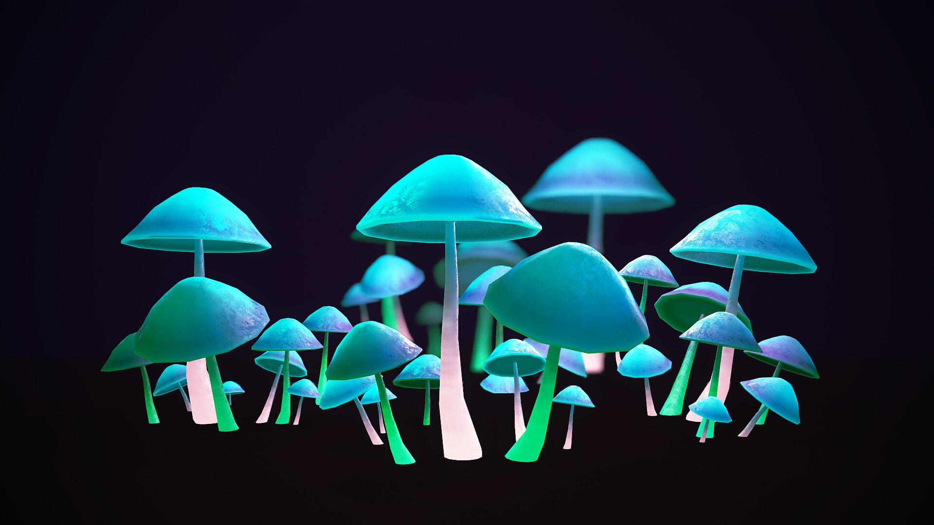 Glowing Mushroom Hd Wallpapers