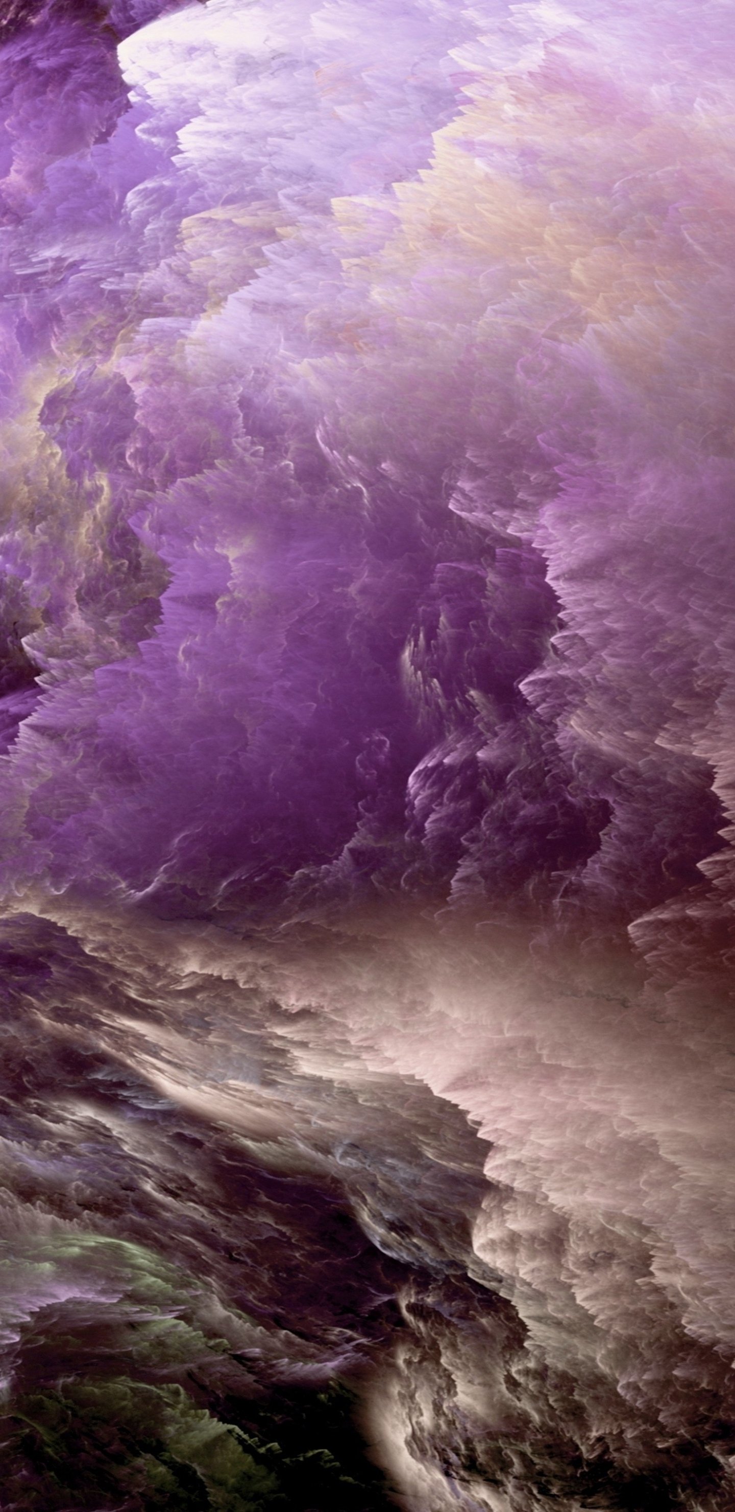 Glowing Purple Cloud Art Wallpapers