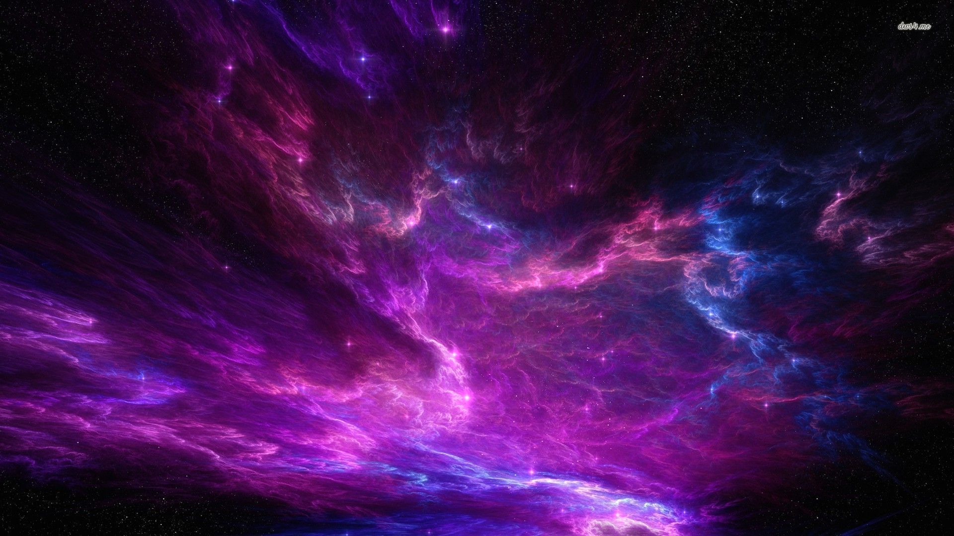 Glowing Purple Cloud Art Wallpapers