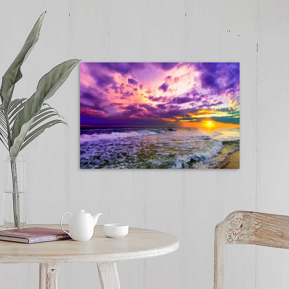 Glowing Purple Cloud Art Wallpapers