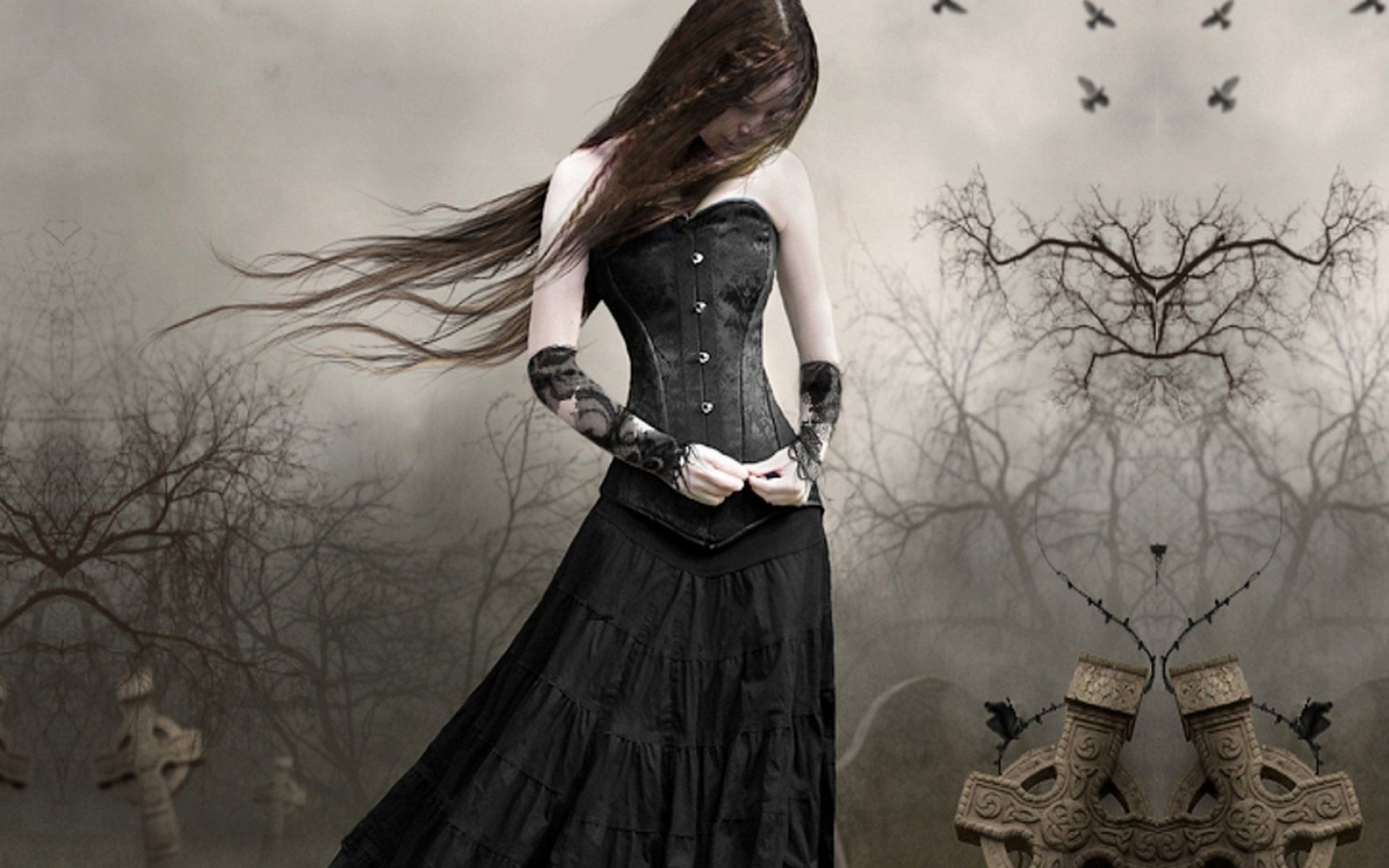 Gothic Woman Artistic Wallpapers