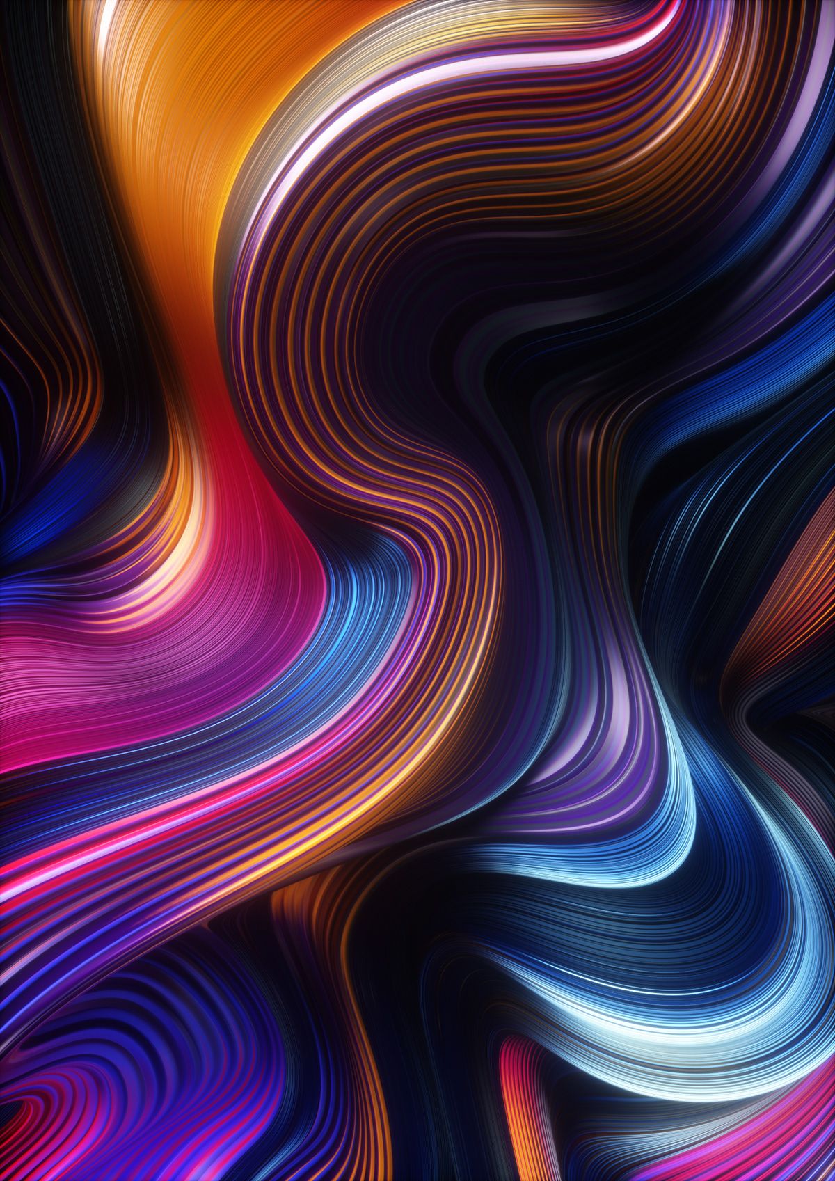 Gradient Flow Lines Wallpapers