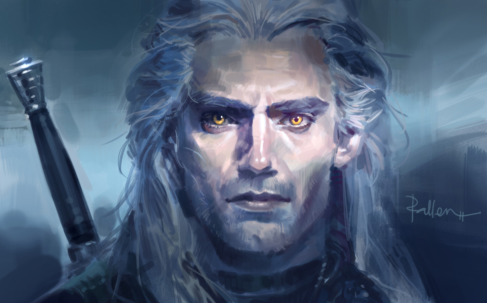 Henry Cavill As Geralt Of Rivia Fan Art Wallpapers