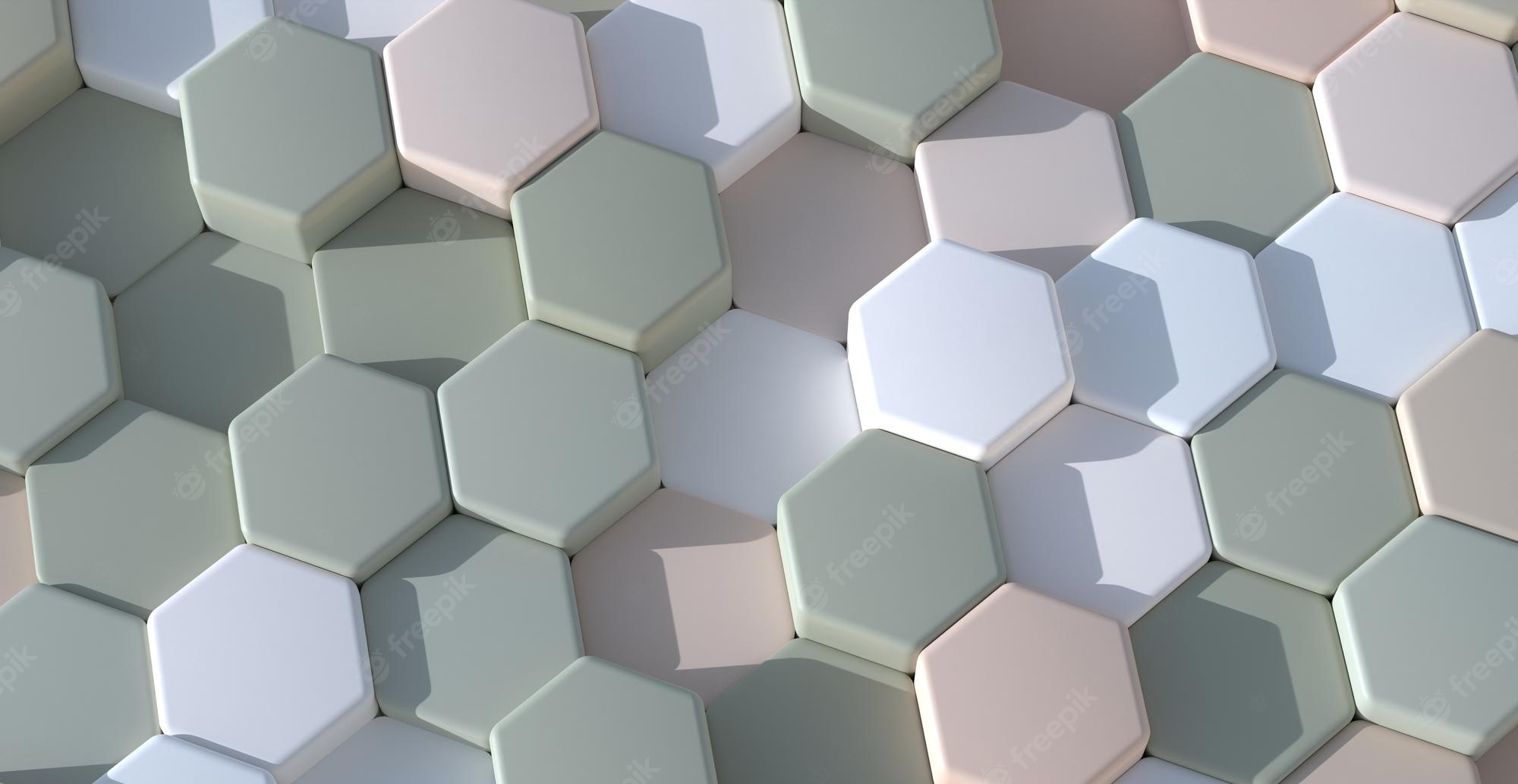 Hexagon Multiple Color 4K Wallpapers