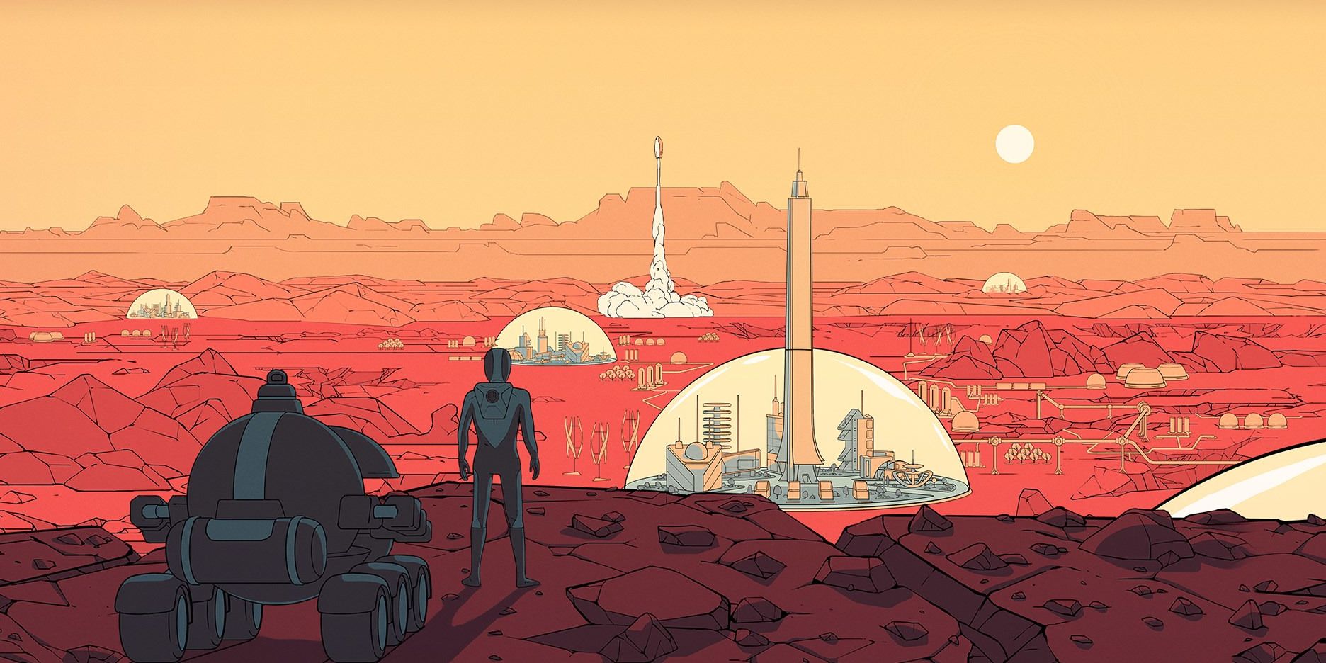 Human Surviving In Mars Artwork Wallpapers