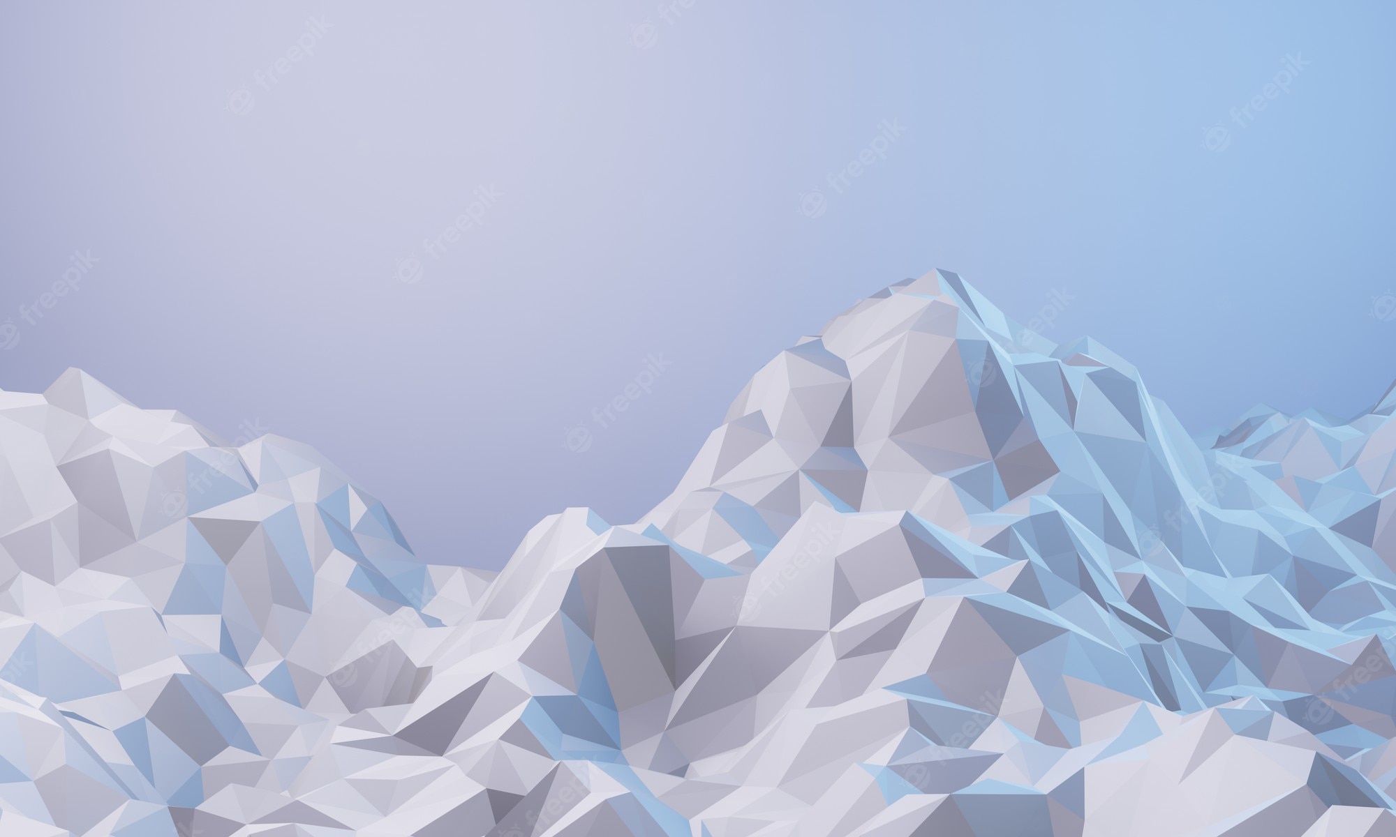 Illustration River Mountains Polygon Art Wallpapers