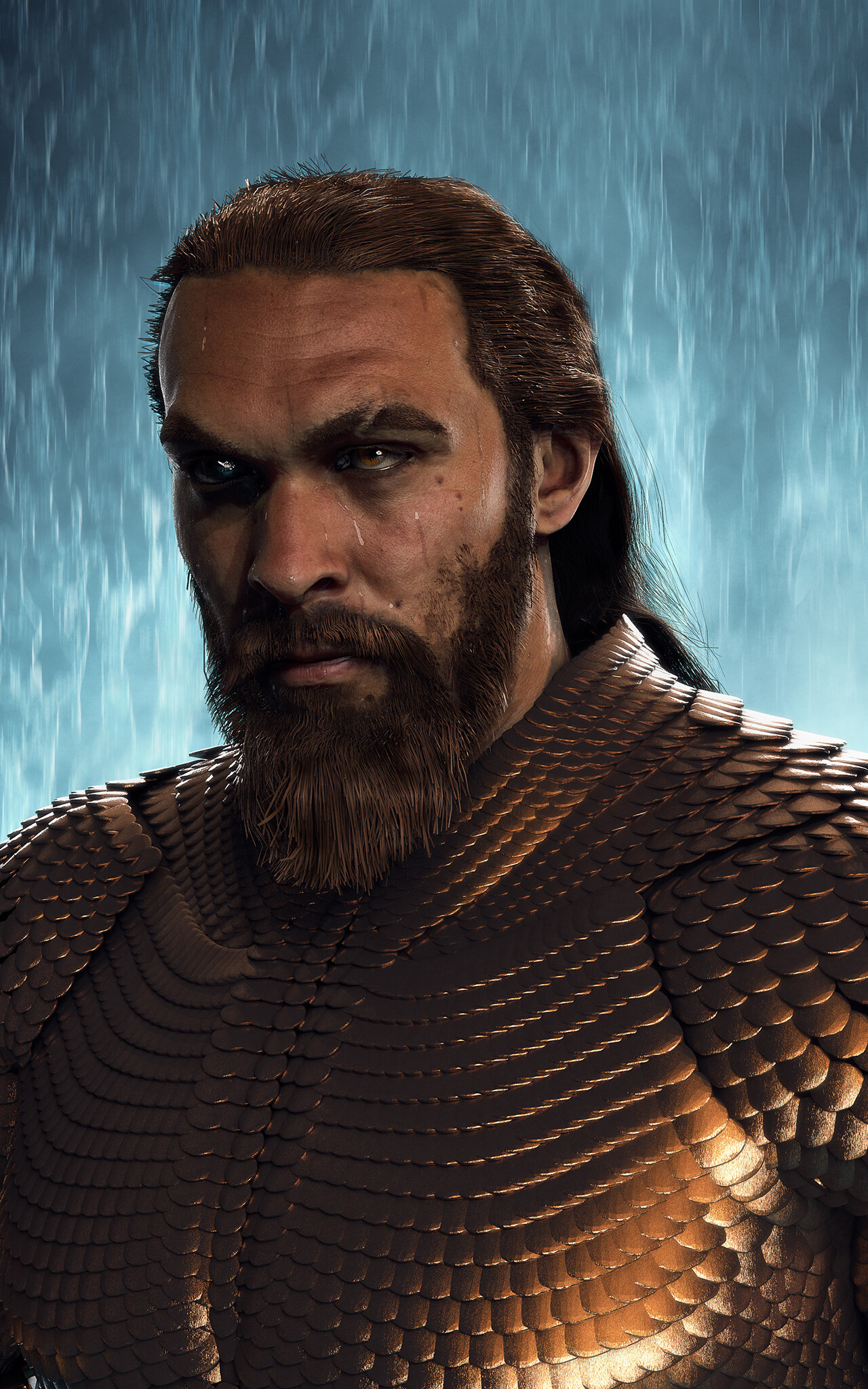 Jason Momoa Aquaman Art Wallpapers