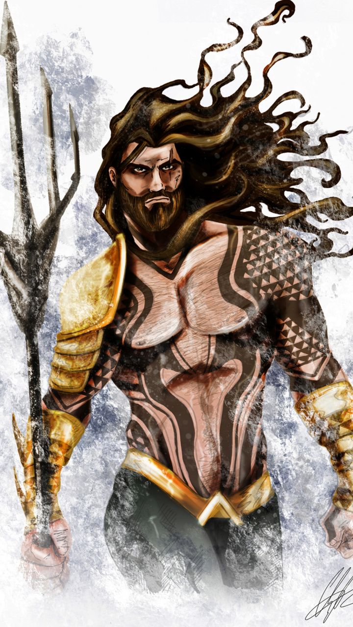 Jason Momoa Aquaman Art Wallpapers