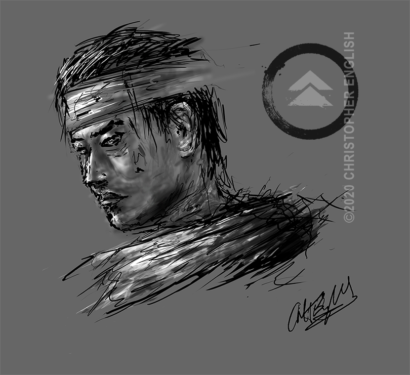 Jin Sakai Ghost Of Tsushima Drawing Wallpapers