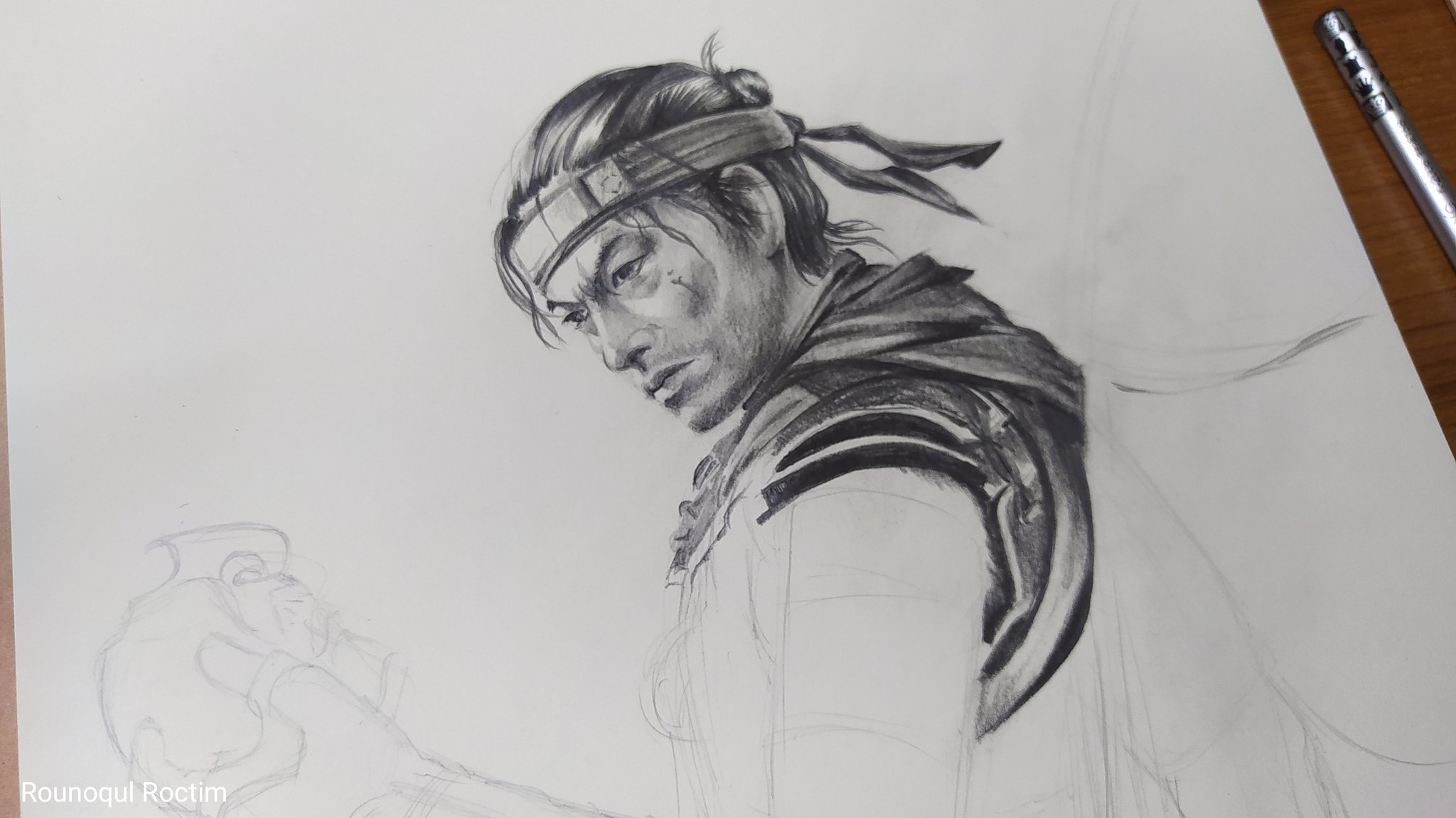 Jin Sakai Ghost Of Tsushima Drawing Wallpapers