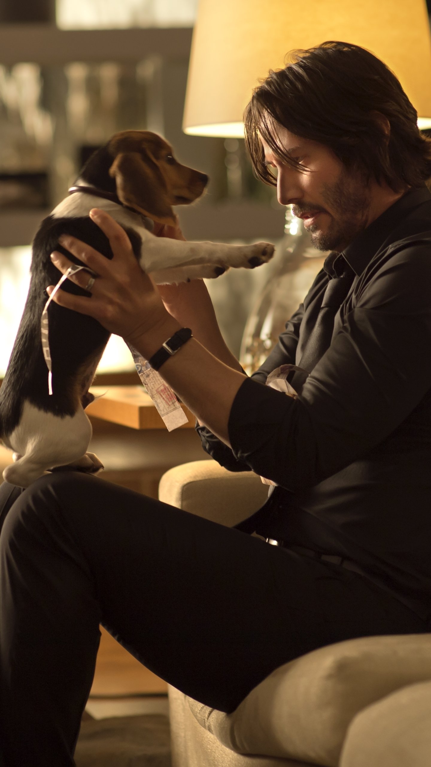 John Wick As Keanu Reeves And Dog Wallpapers