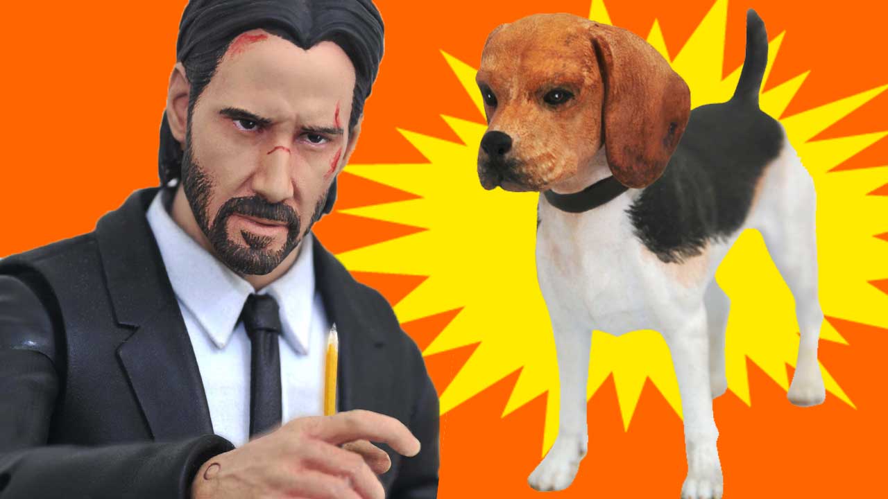 John Wick As Keanu Reeves And Dog Wallpapers