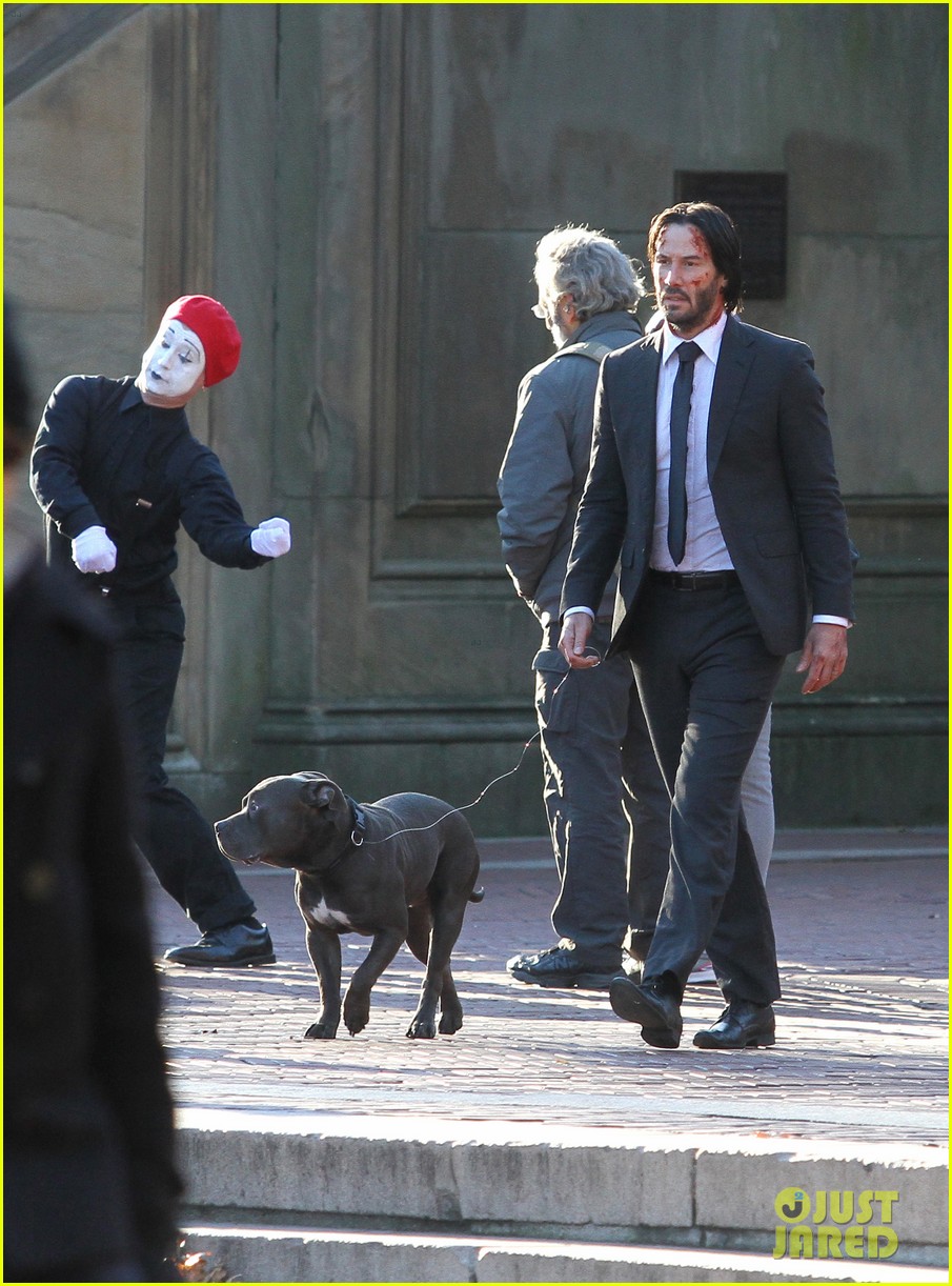 John Wick As Keanu Reeves And Dog Wallpapers