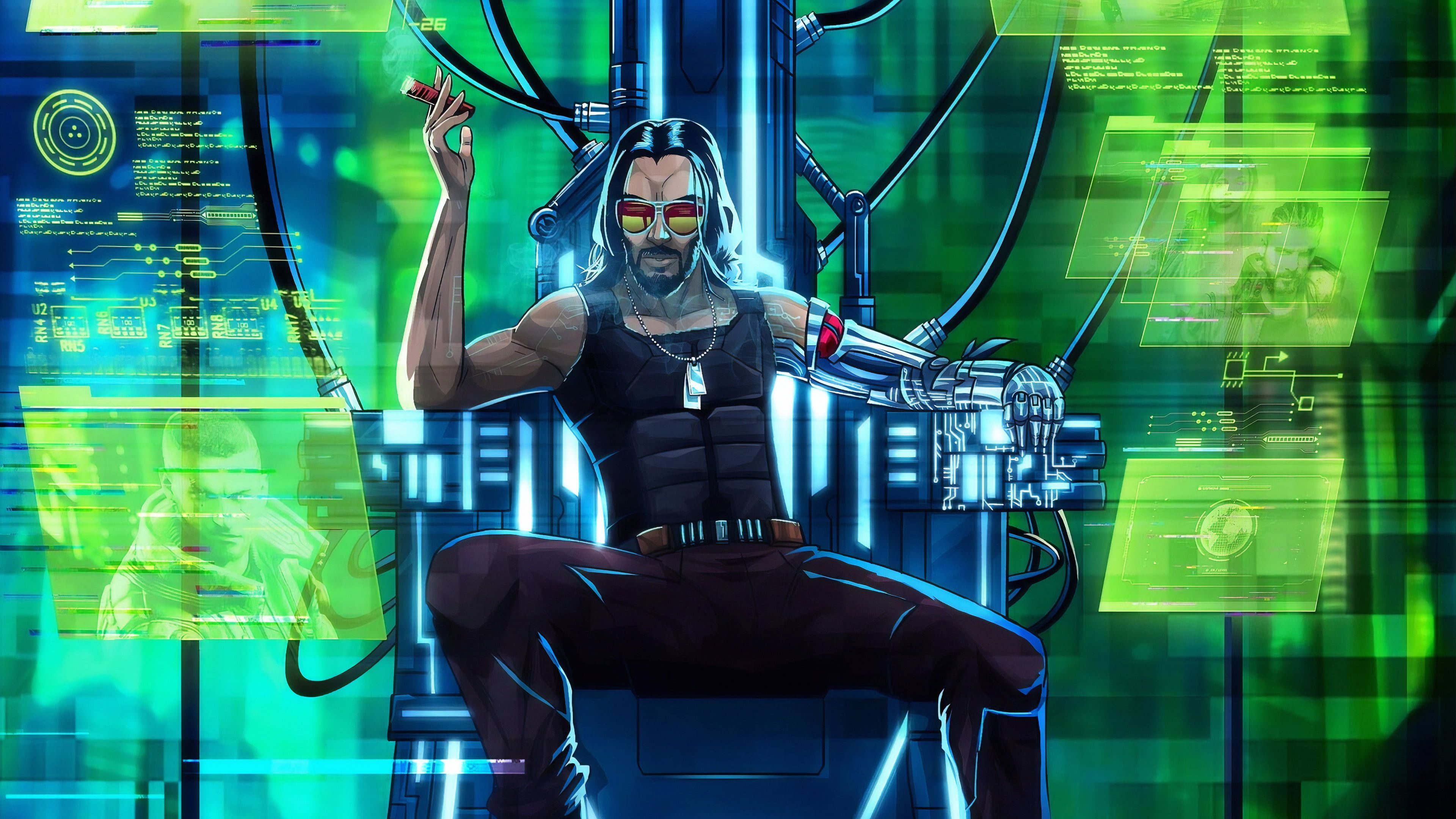 John Wick Cyberpunk Wallpapers