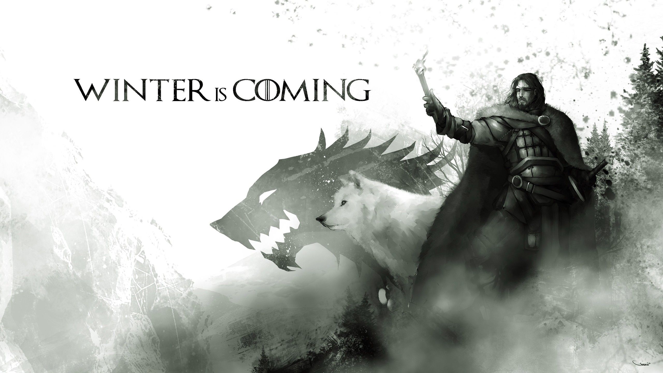 Jon Snow Minimalism Art Wallpapers