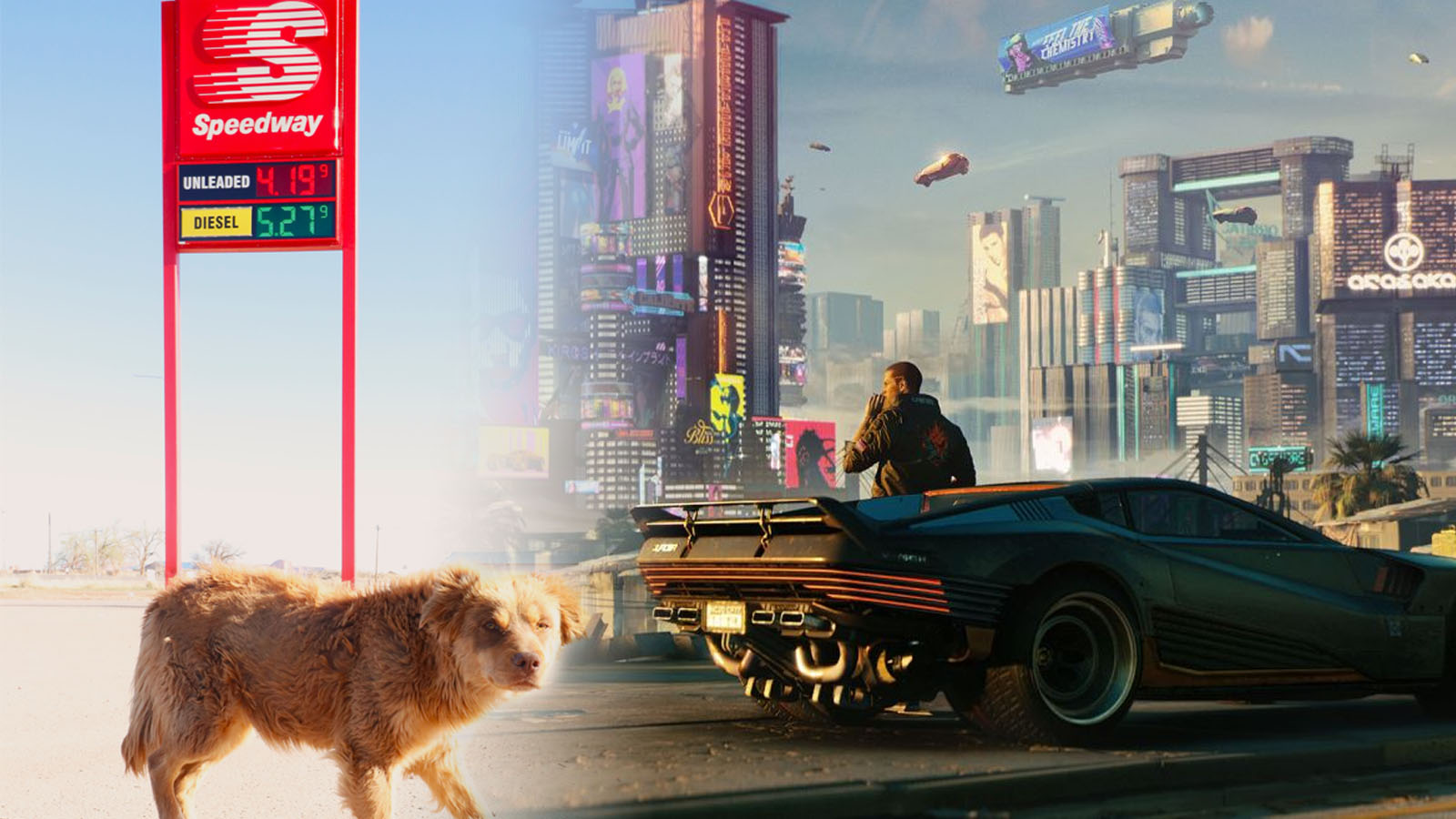 Keanu Reeves And Dog In Cyberpunk 2077 Wallpapers