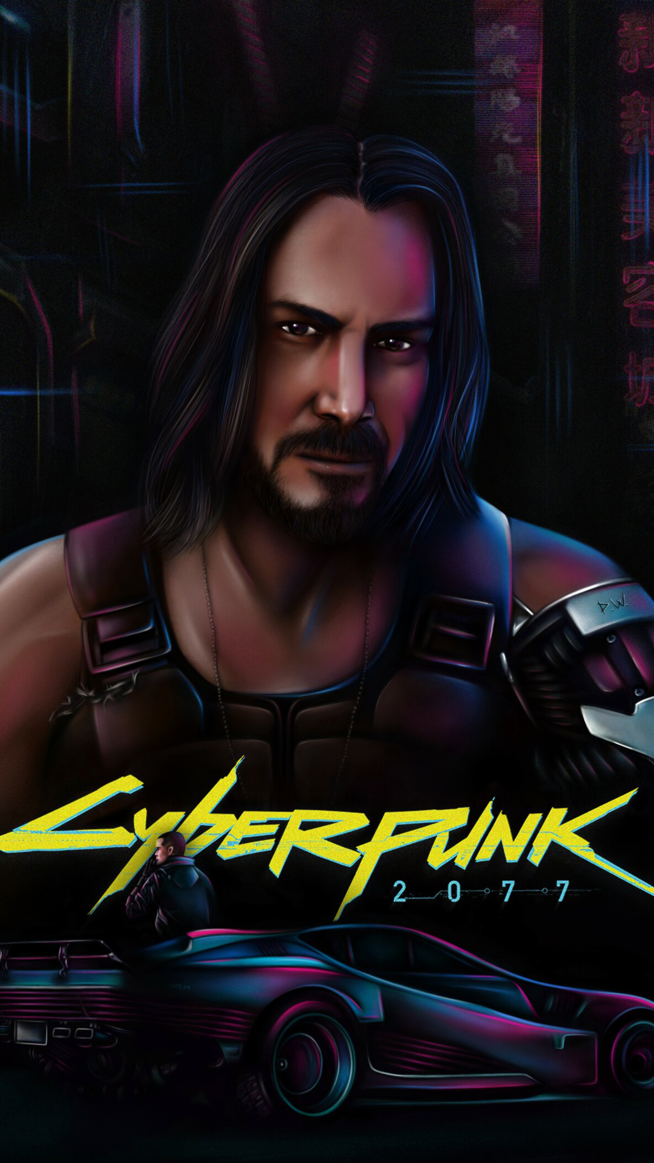 Keanu Reeves Artwork Cyberpunk 2077 Wallpapers