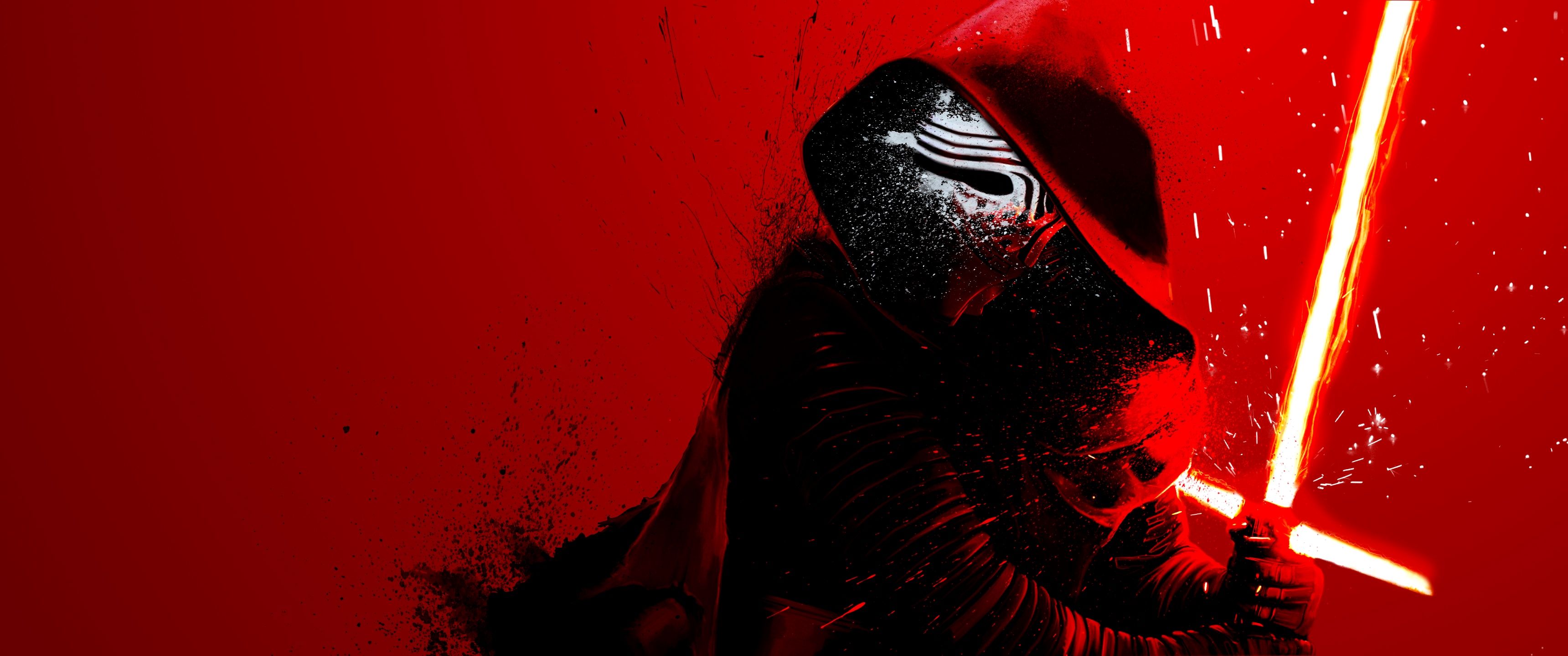 Kylo Ren Star Wars Neon Art Wallpapers