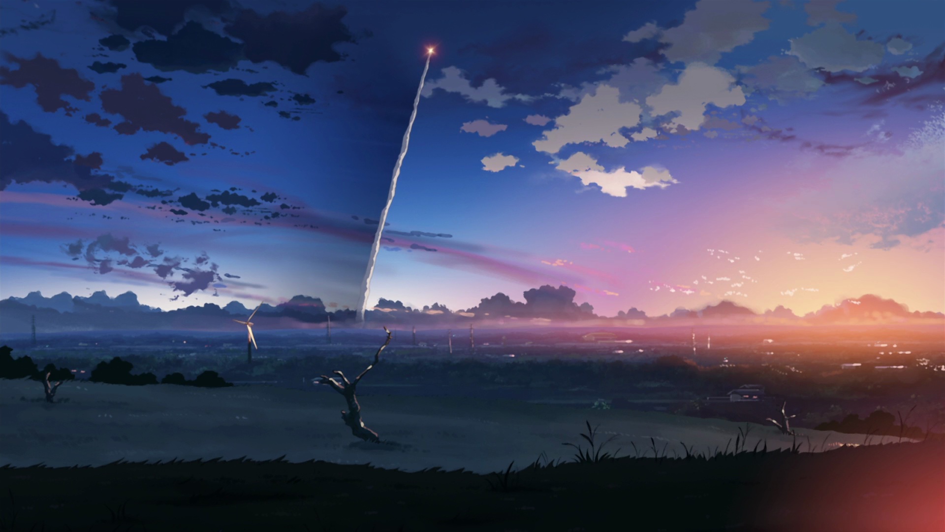 Launched Missile In Sky Art Wallpapers