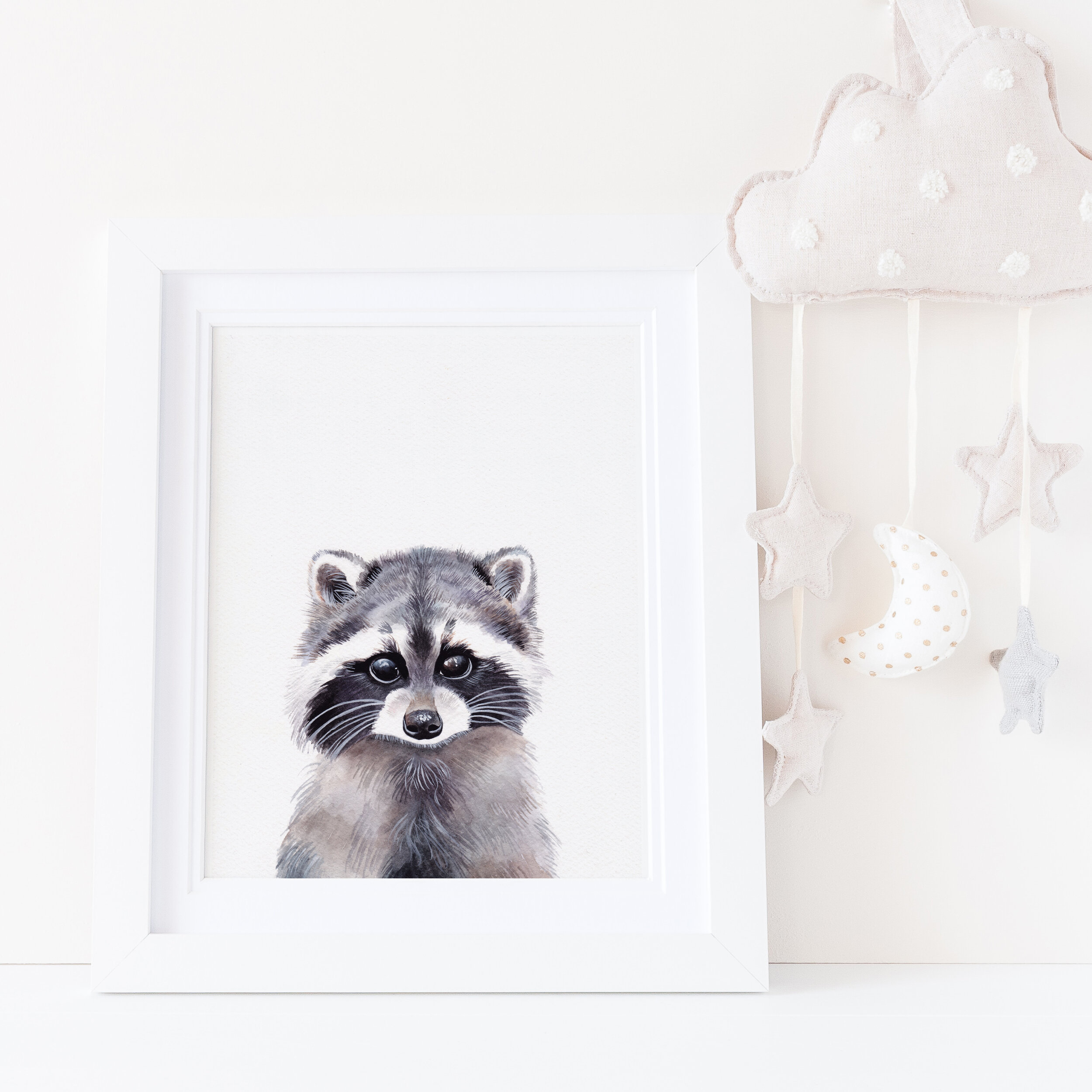 Little Raccoon In Forest Arwork Wallpapers