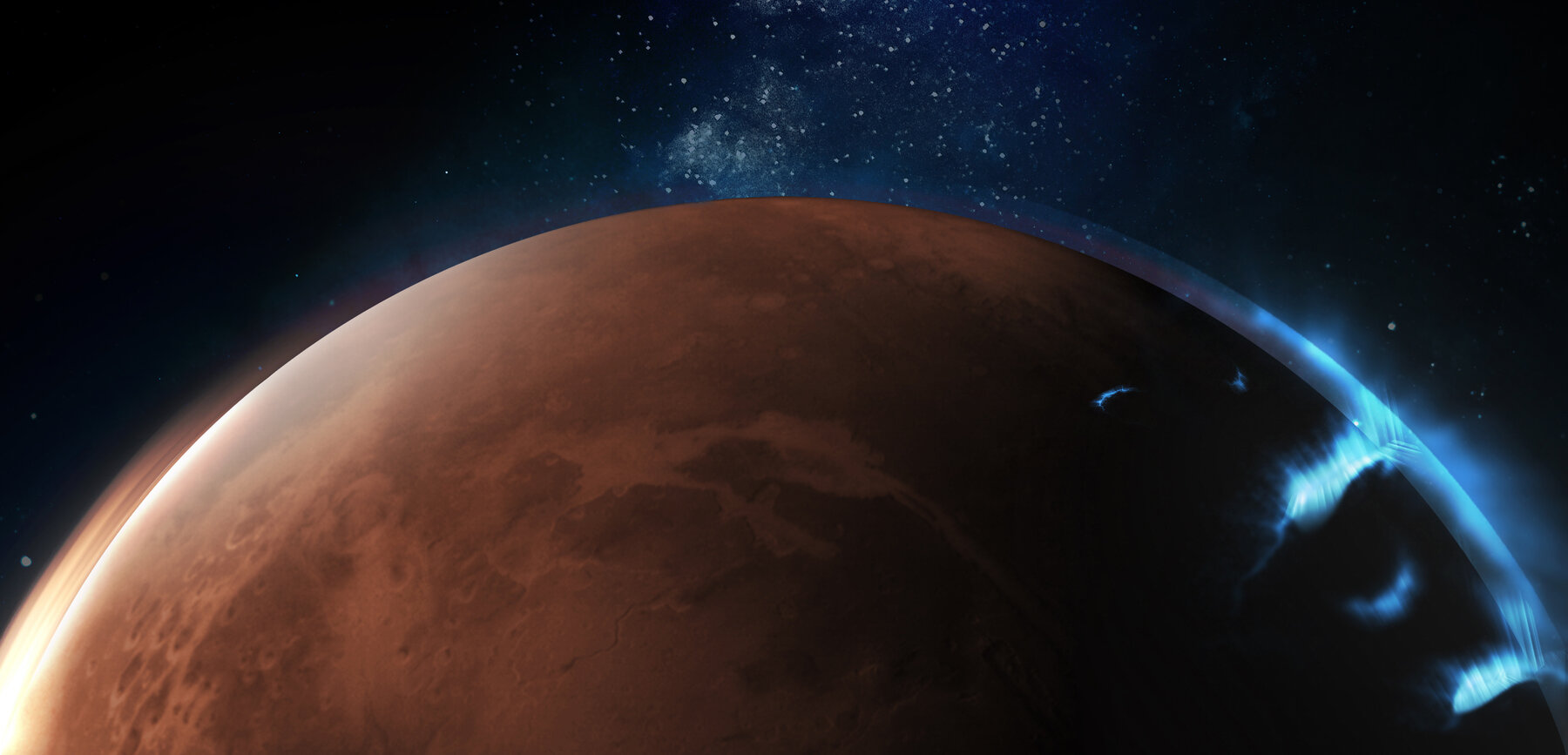 Lonely Astronaut In Red Planet Wallpapers