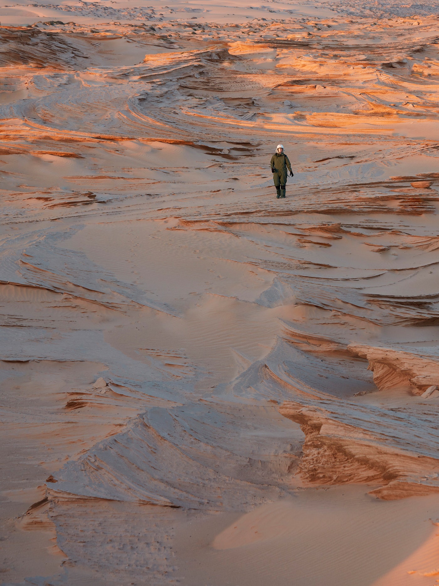 Lonely Astronaut In Red Planet Wallpapers