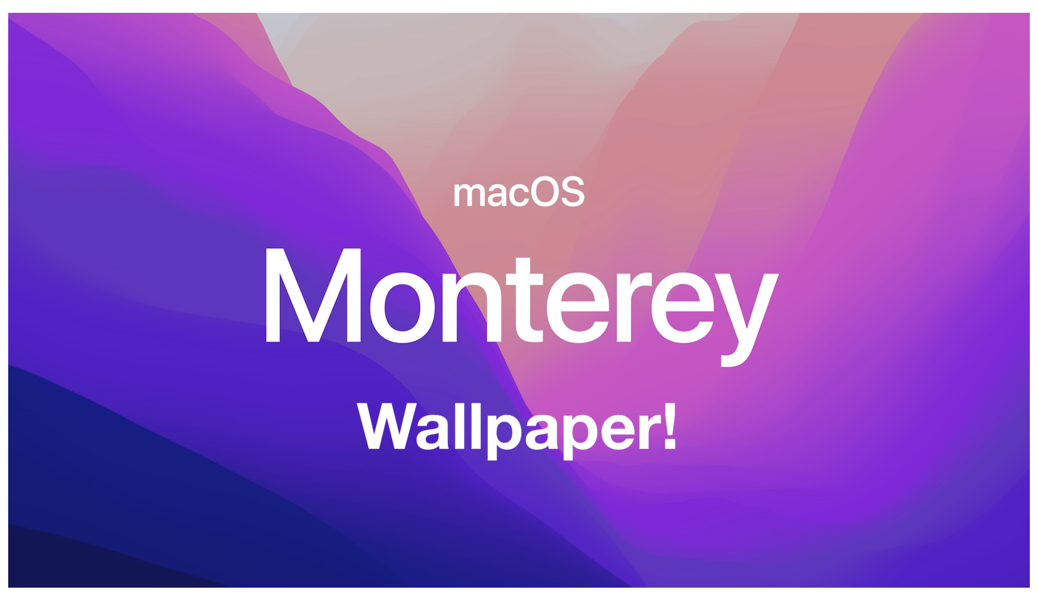 Macos 12 Monterey Digital Wallpapers