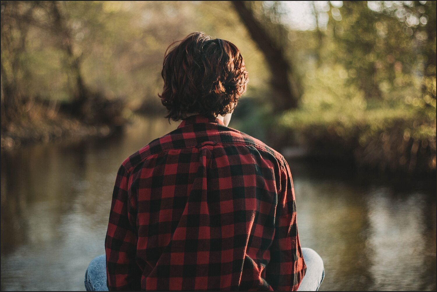 Man In Lake With Sphere Artistic Wallpapers