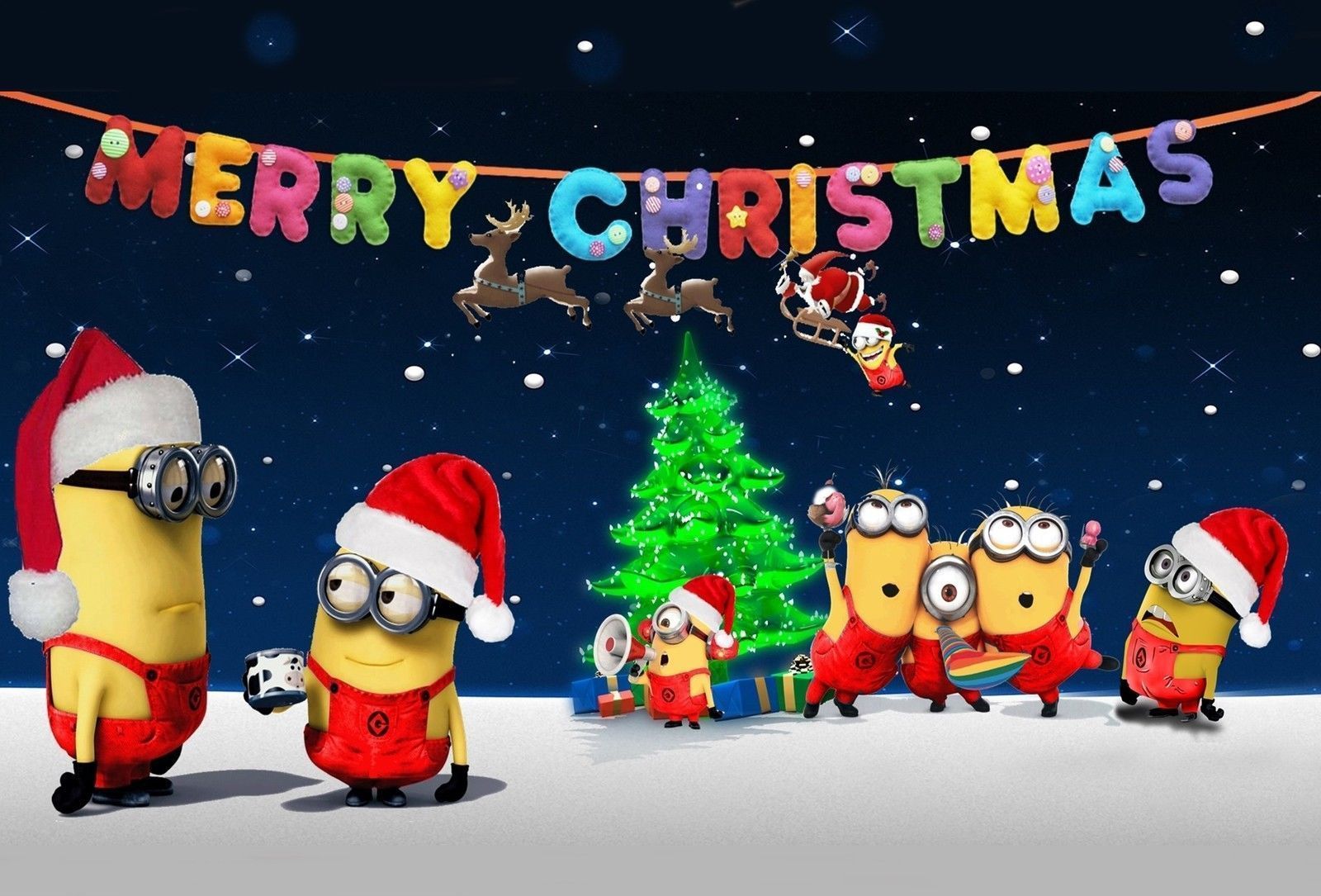 Minions Christmas Day Wallpapers