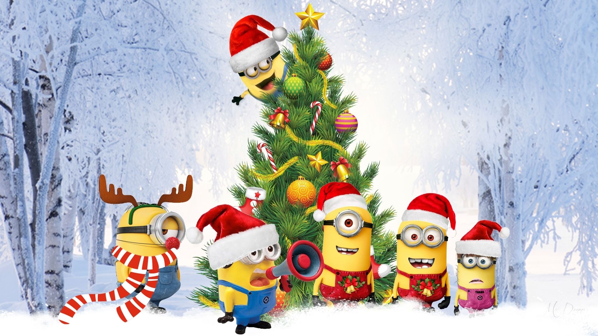 Minions Christmas Day Wallpapers