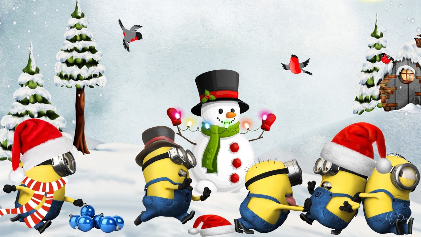 Minions Christmas Day Wallpapers