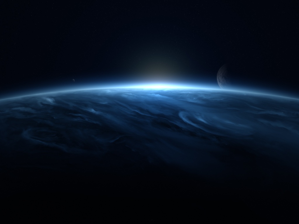 Moon To Earth 4K Art Wallpapers