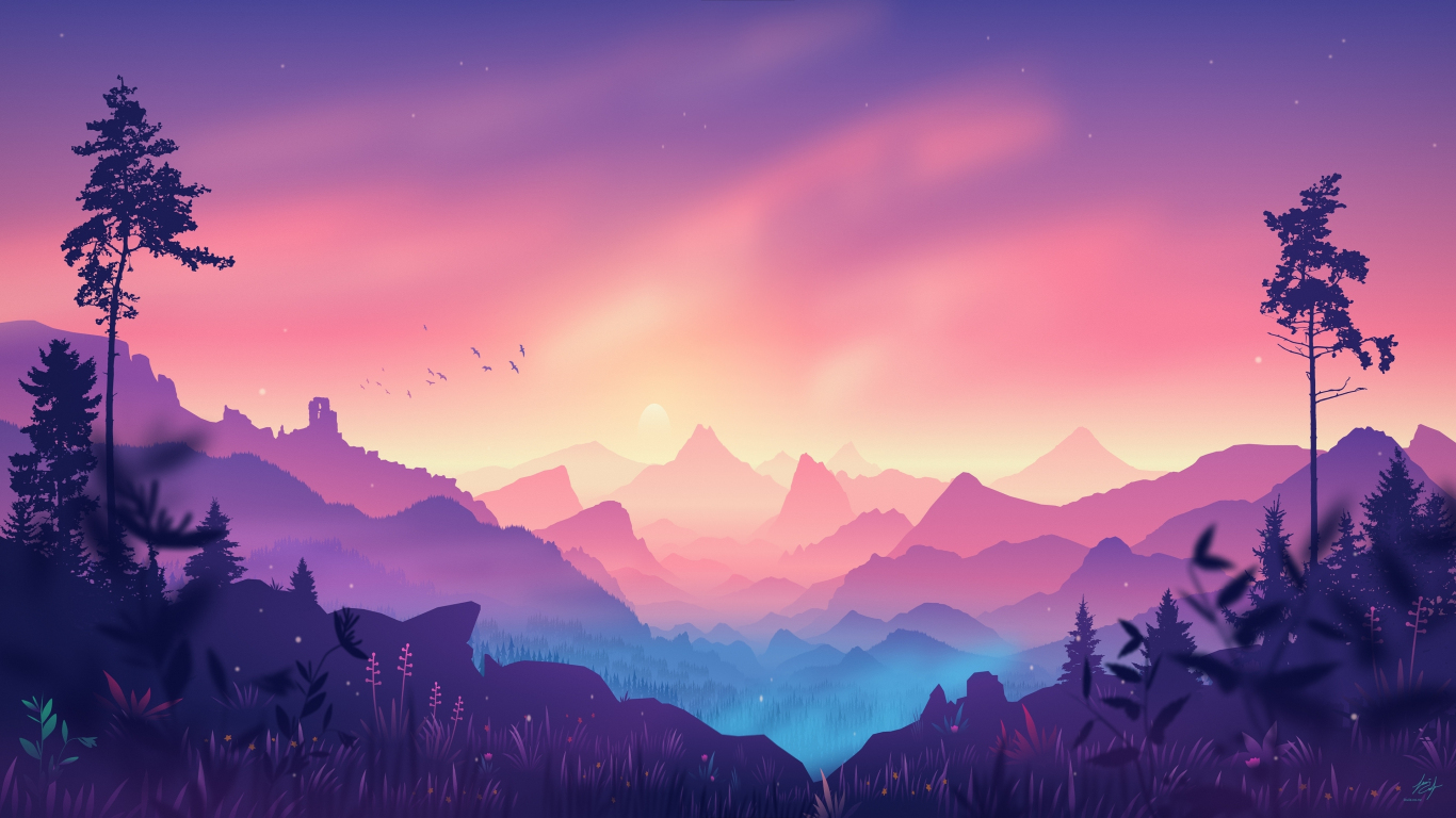 Mountains Digital Art Wallpapers