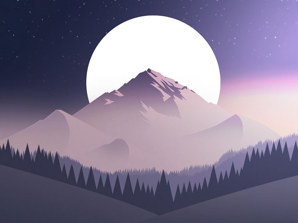 Mountains Moon Wallpapers