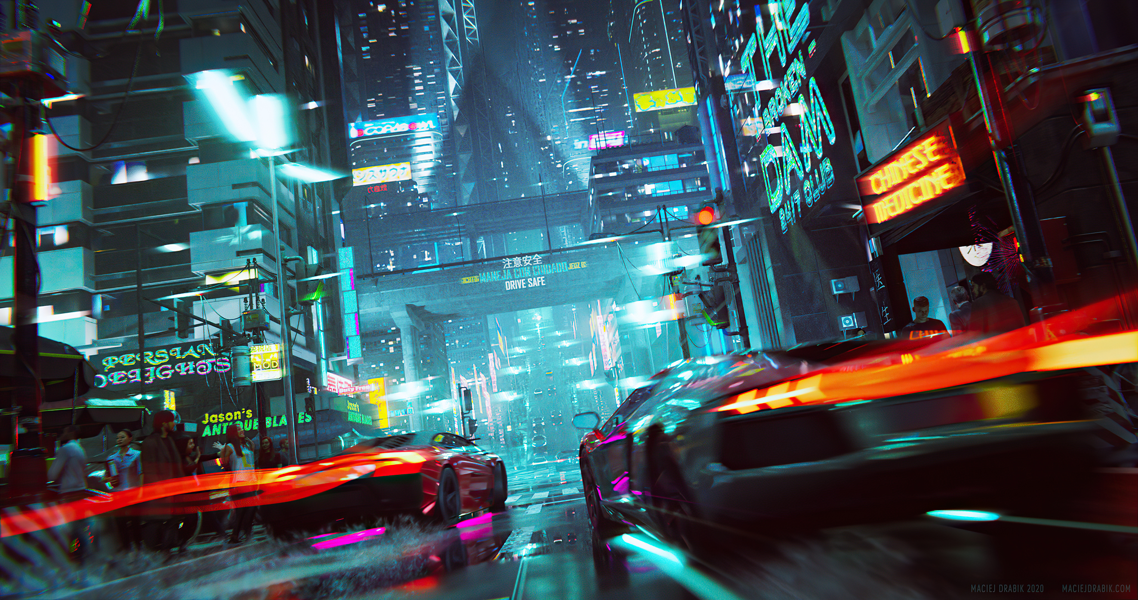 Neon City Cyberpunks Wallpapers