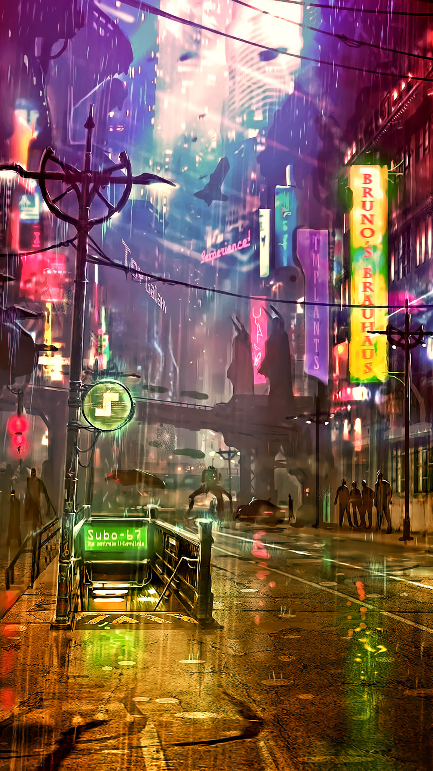 Neon City Cyberpunks Wallpapers