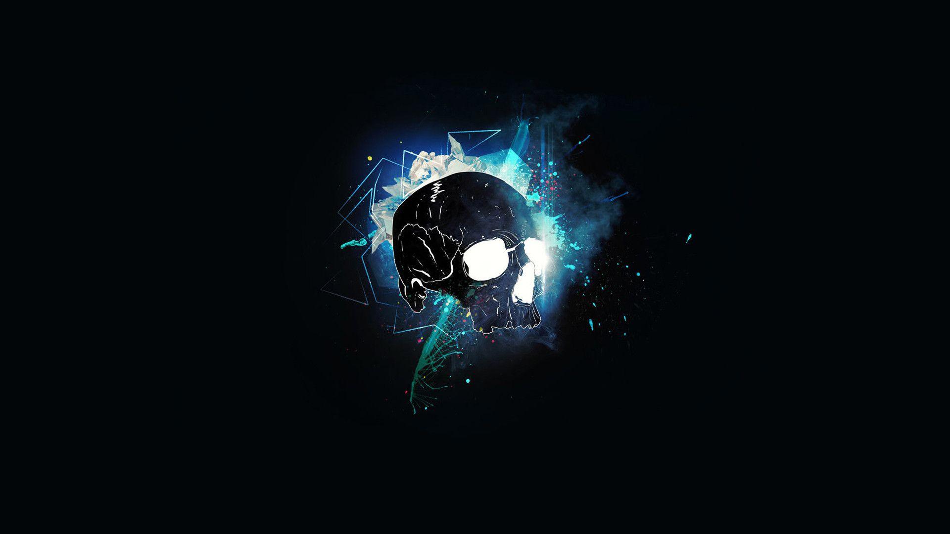 Neon Dark Skull 4K Wallpapers