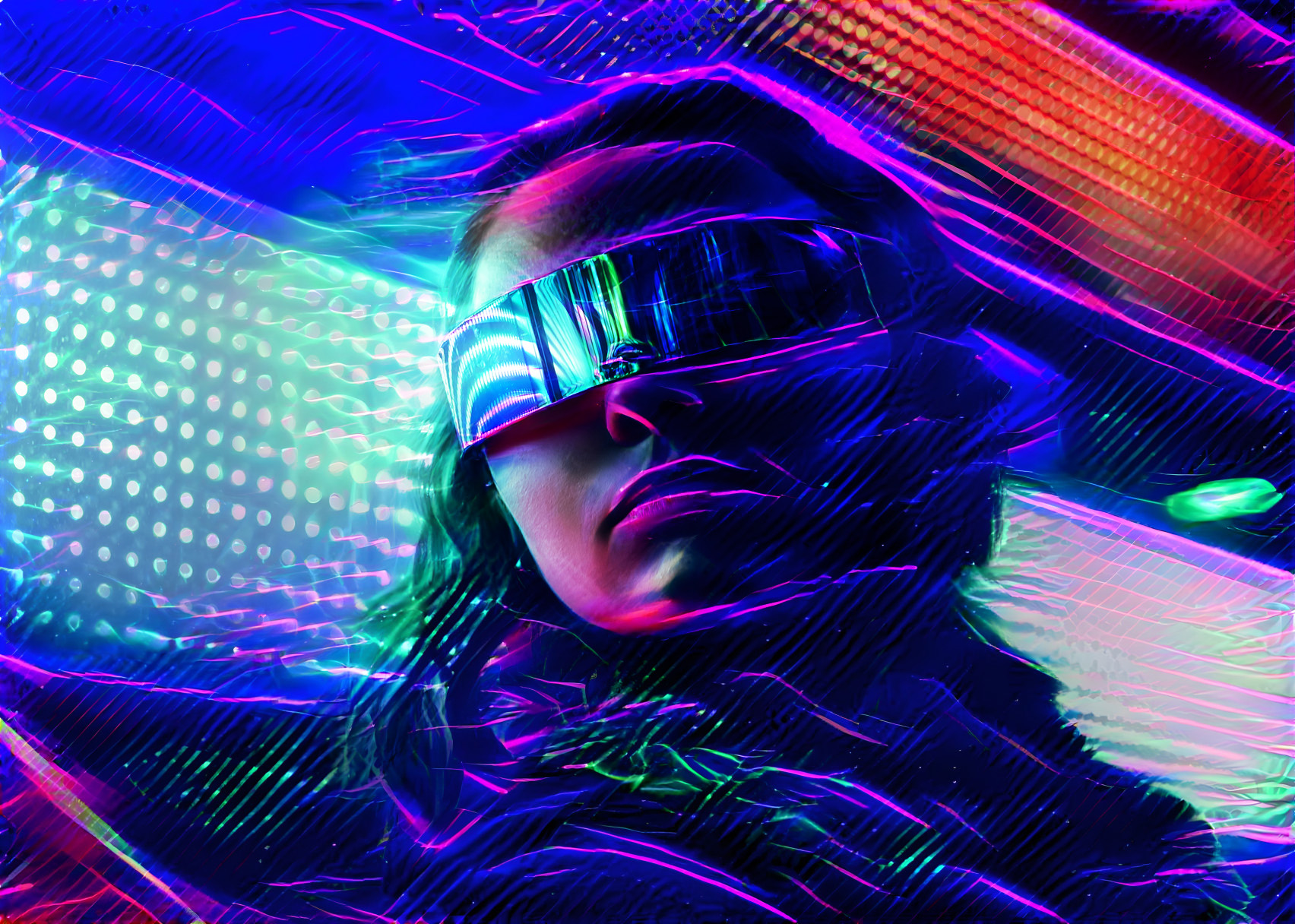 Neon Future Cyberpunk Male Wallpapers