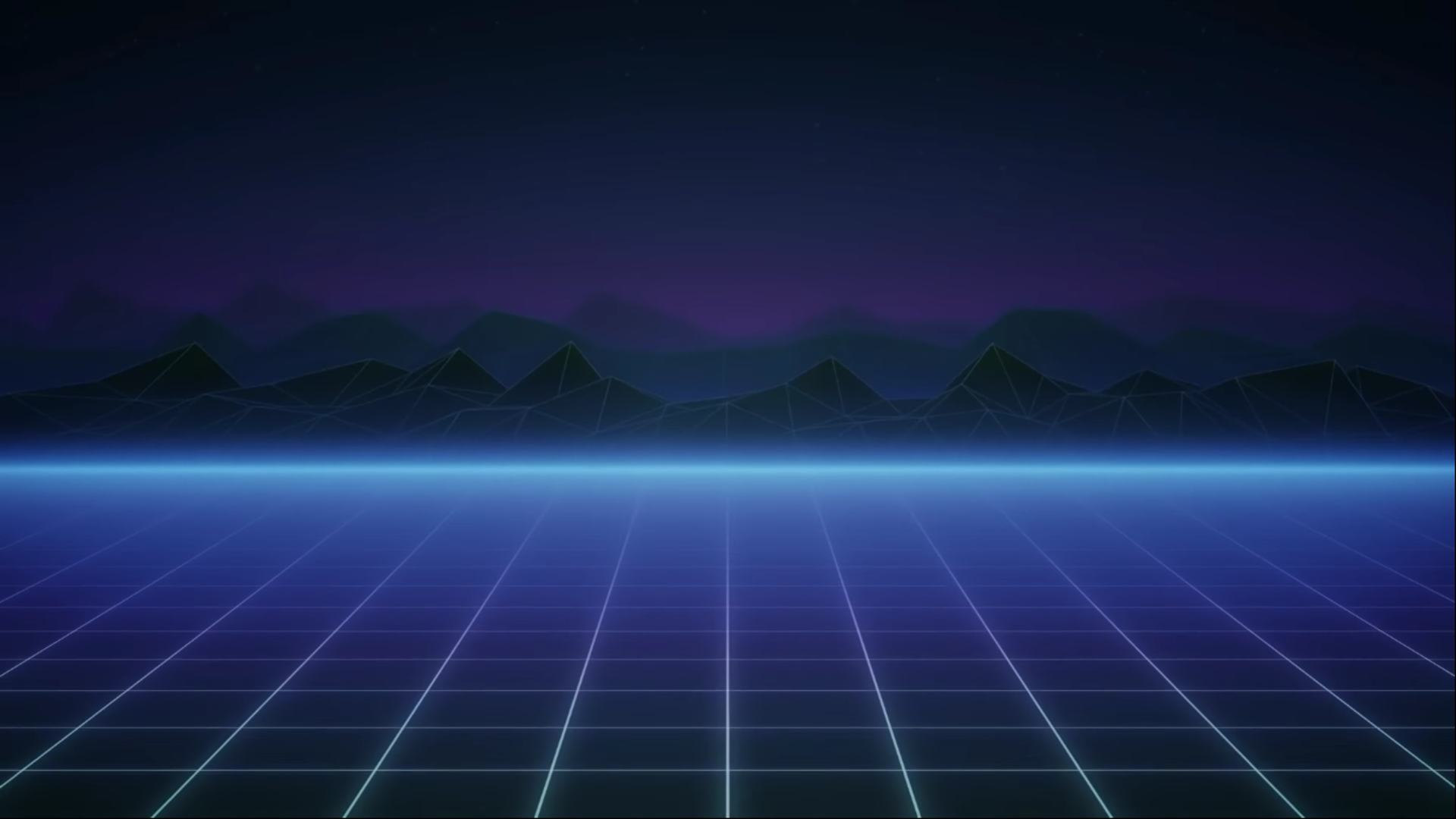 Neon Retrowave Hills Wallpapers