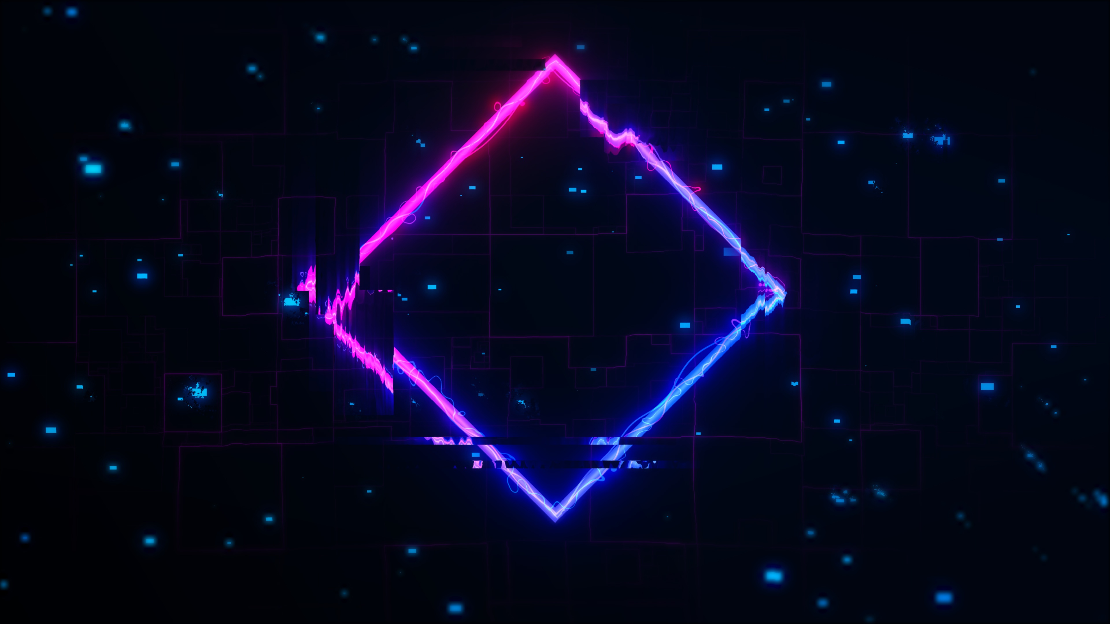 Neon Square 4K Wallpapers