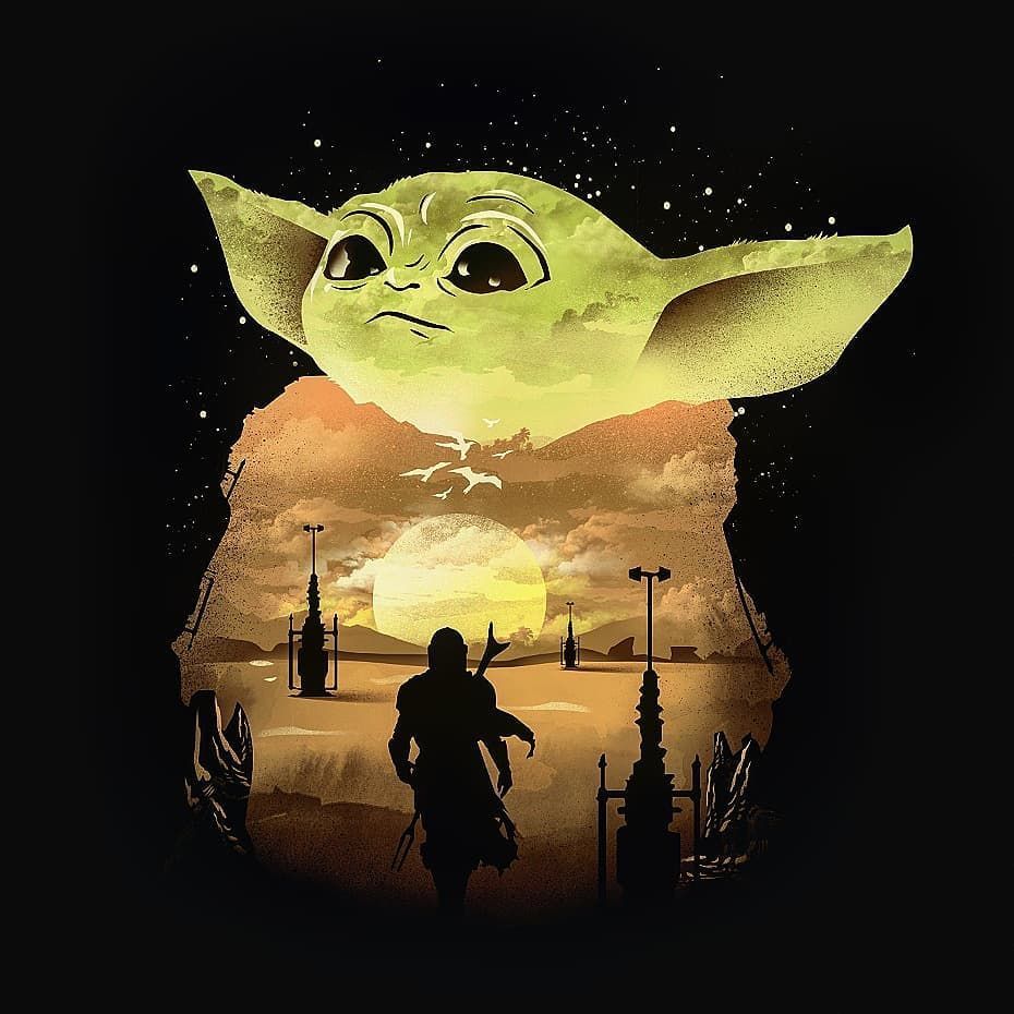 New Baby Yoda 4K Art Wallpapers
